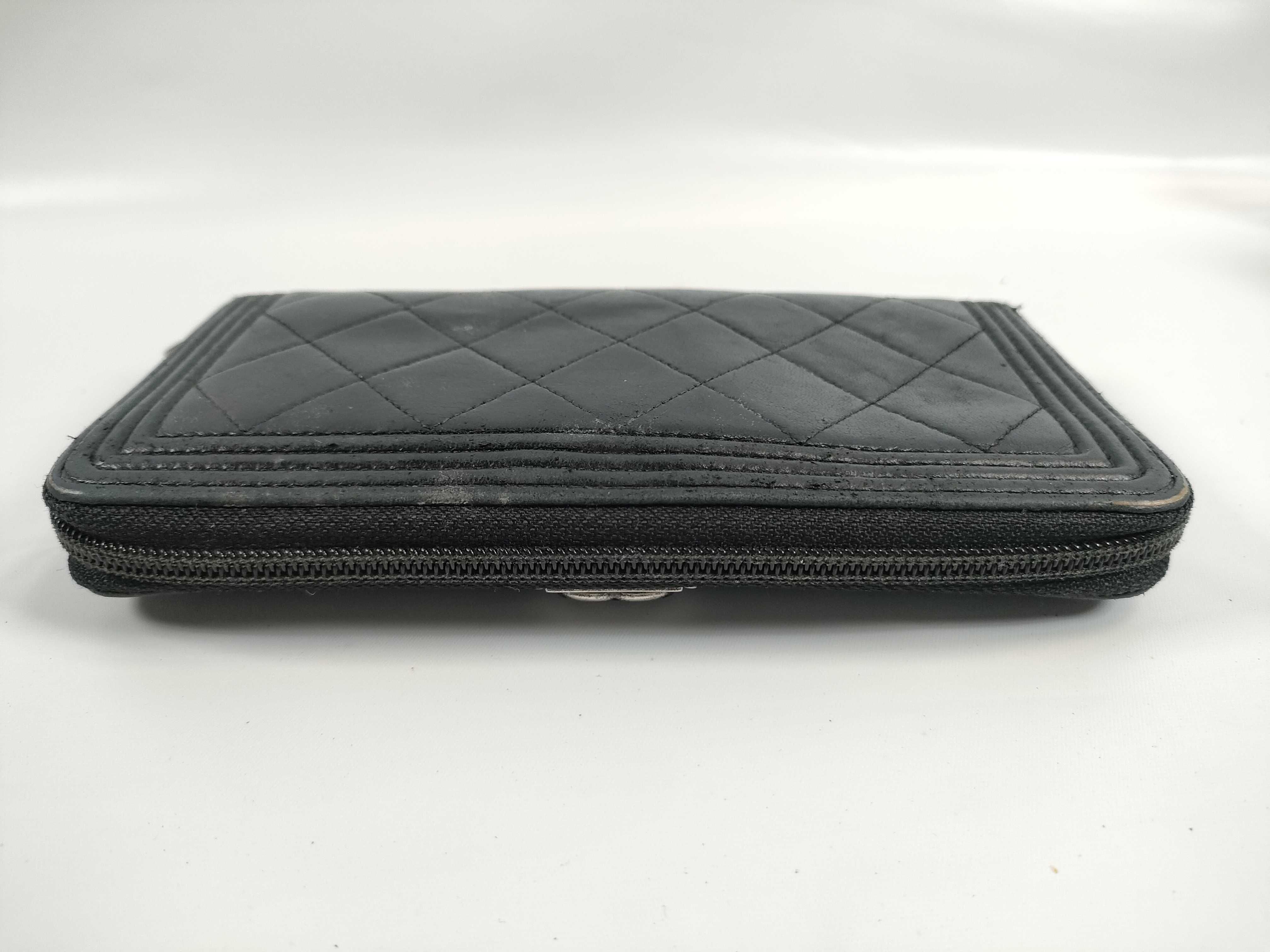 【水曜終了】(10707_0033)CHANEL ボーイシャネル ラウンドジップ 財布