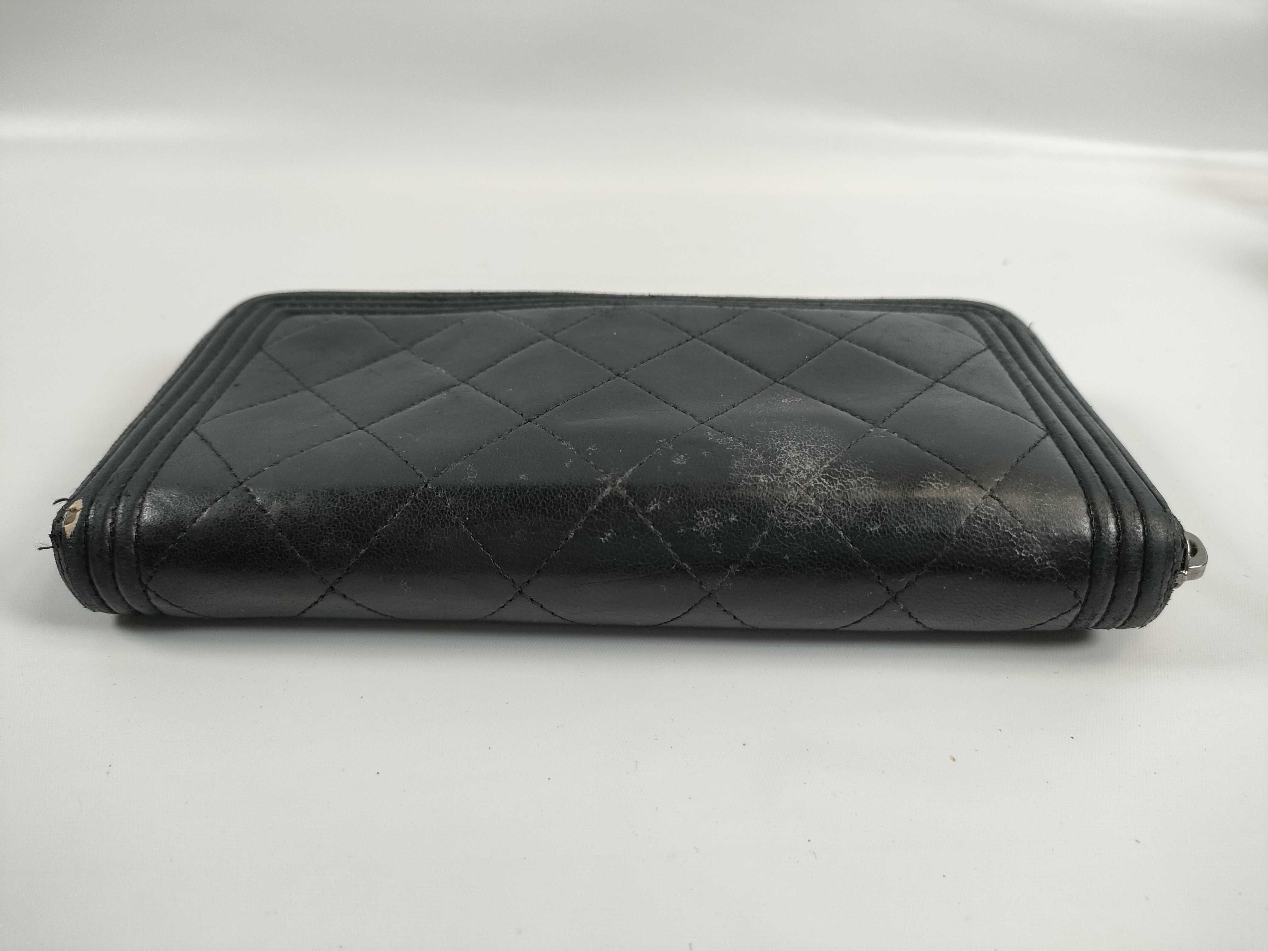 【水曜終了】(10707_0033)CHANEL ボーイシャネル ラウンドジップ 財布