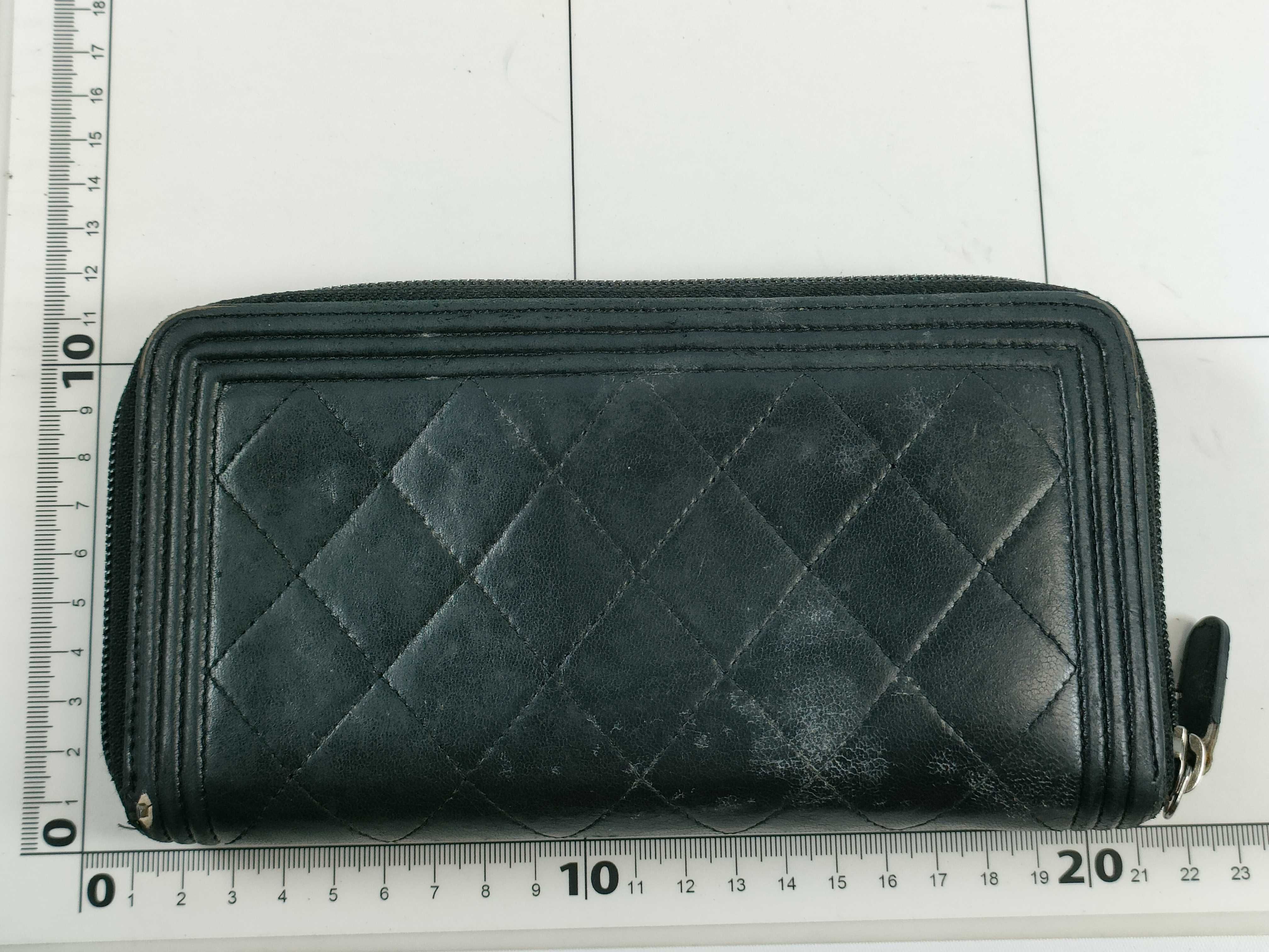 【水曜終了】(10707_0033)CHANEL ボーイシャネル ラウンドジップ 財布