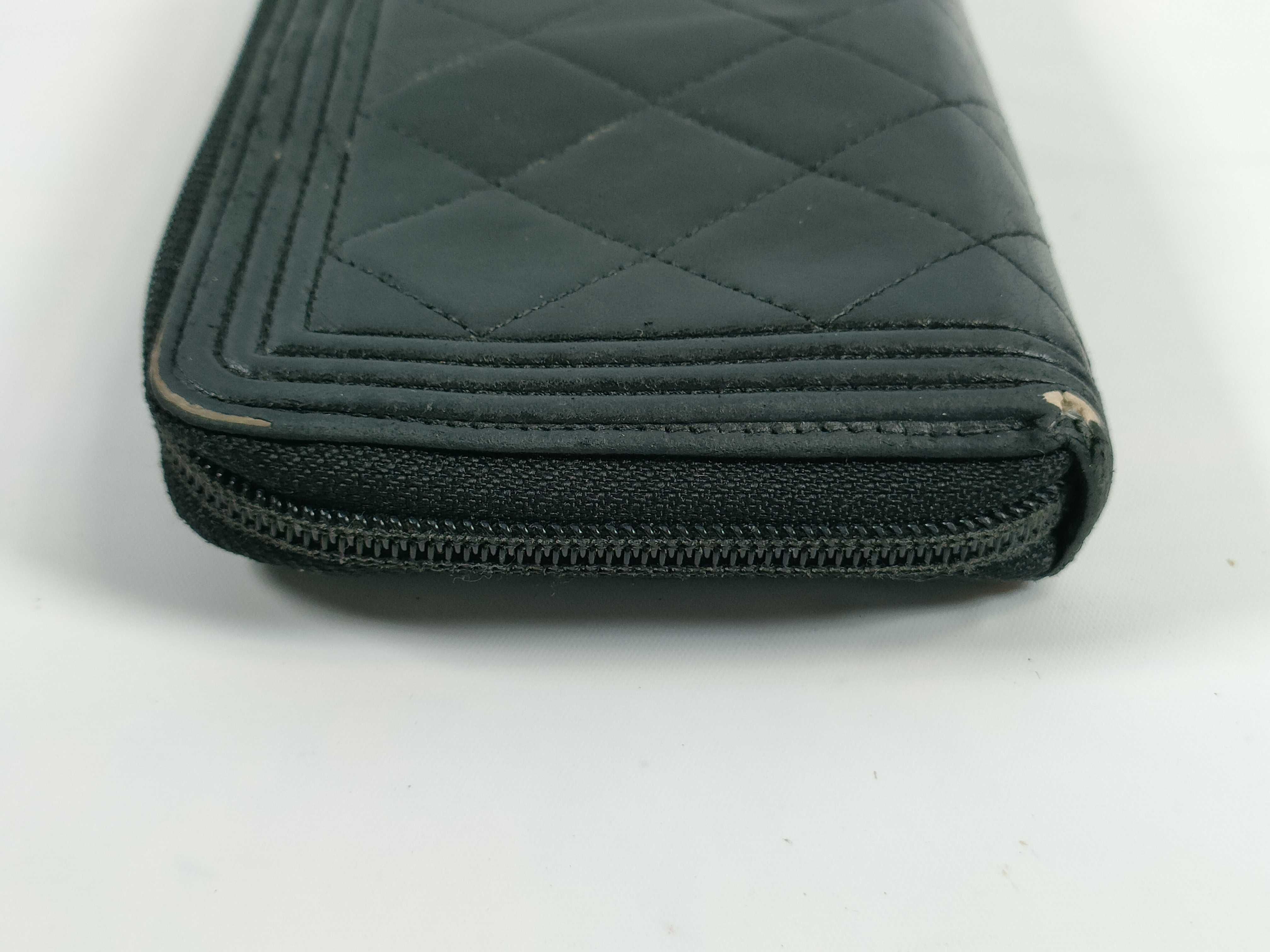 【水曜終了】(10707_0033)CHANEL ボーイシャネル ラウンドジップ 財布