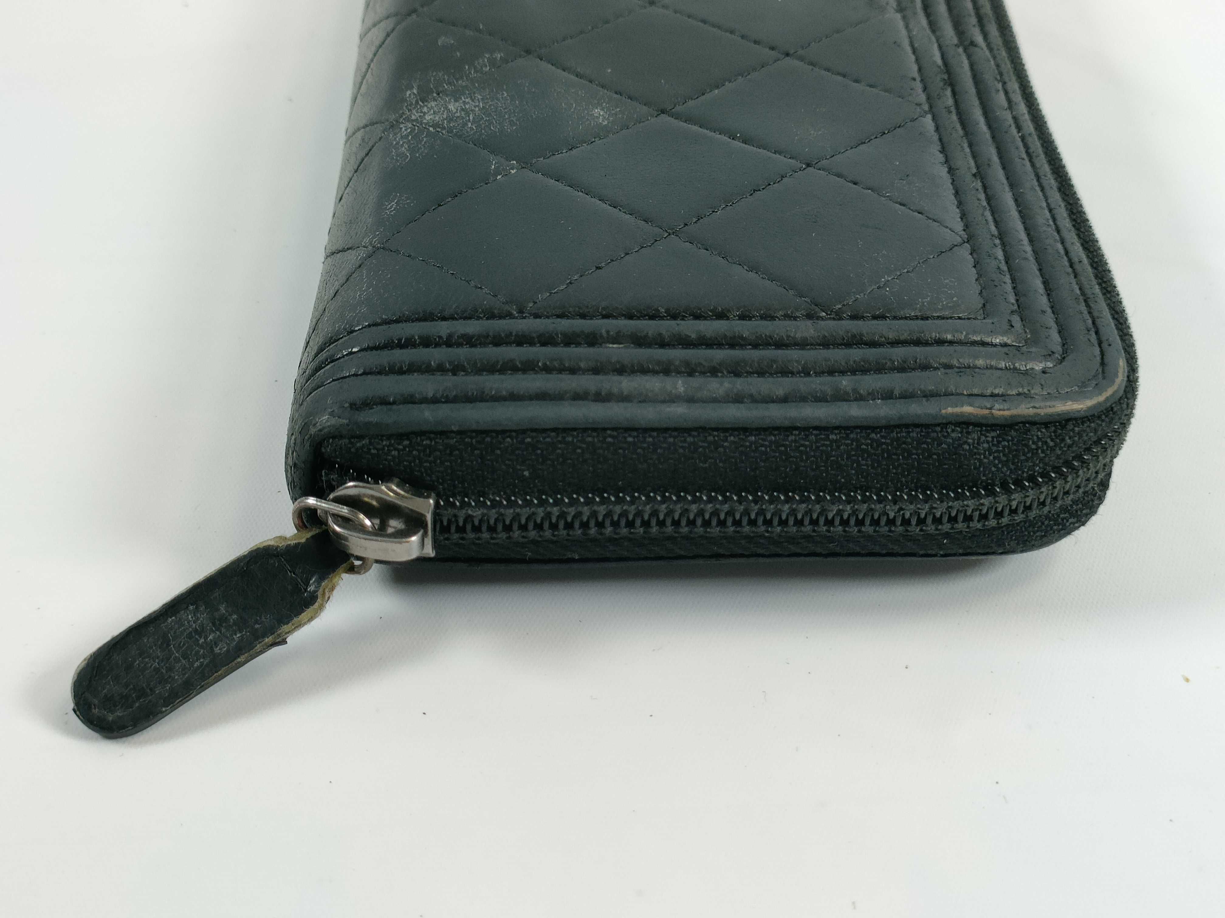 【水曜終了】(10707_0033)CHANEL ボーイシャネル ラウンドジップ 財布