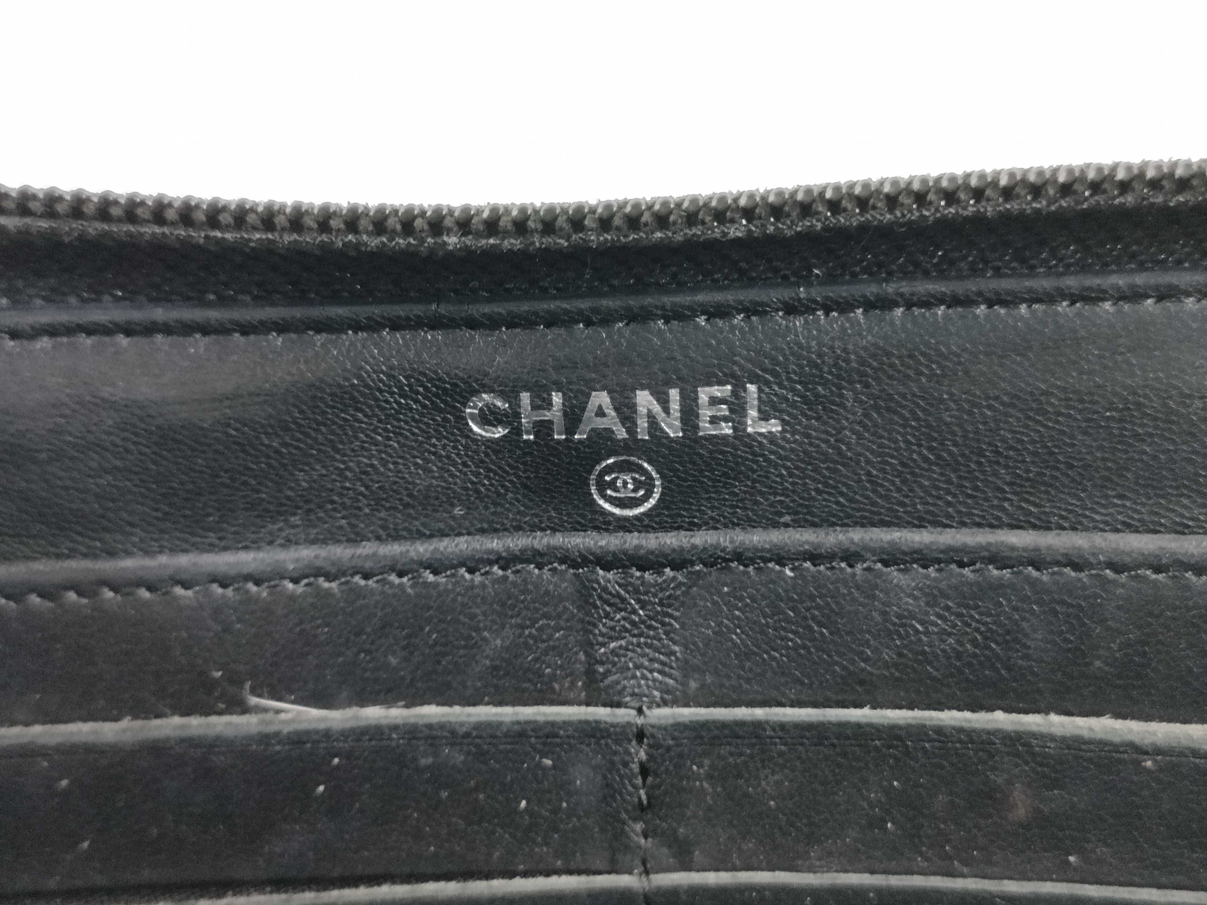 【水曜終了】(10707_0033)CHANEL ボーイシャネル ラウンドジップ 財布
