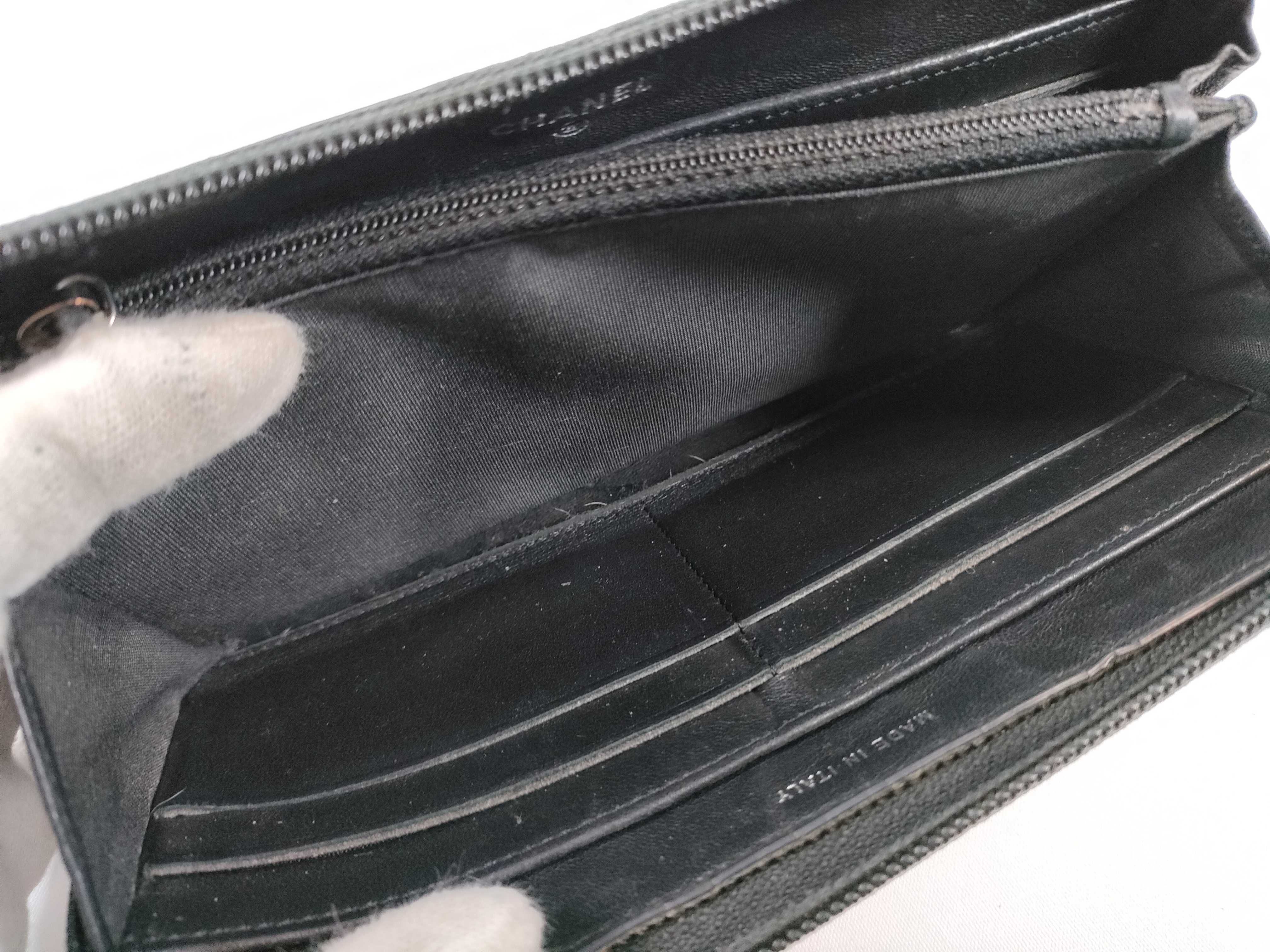 【水曜終了】(10707_0033)CHANEL ボーイシャネル ラウンドジップ 財布