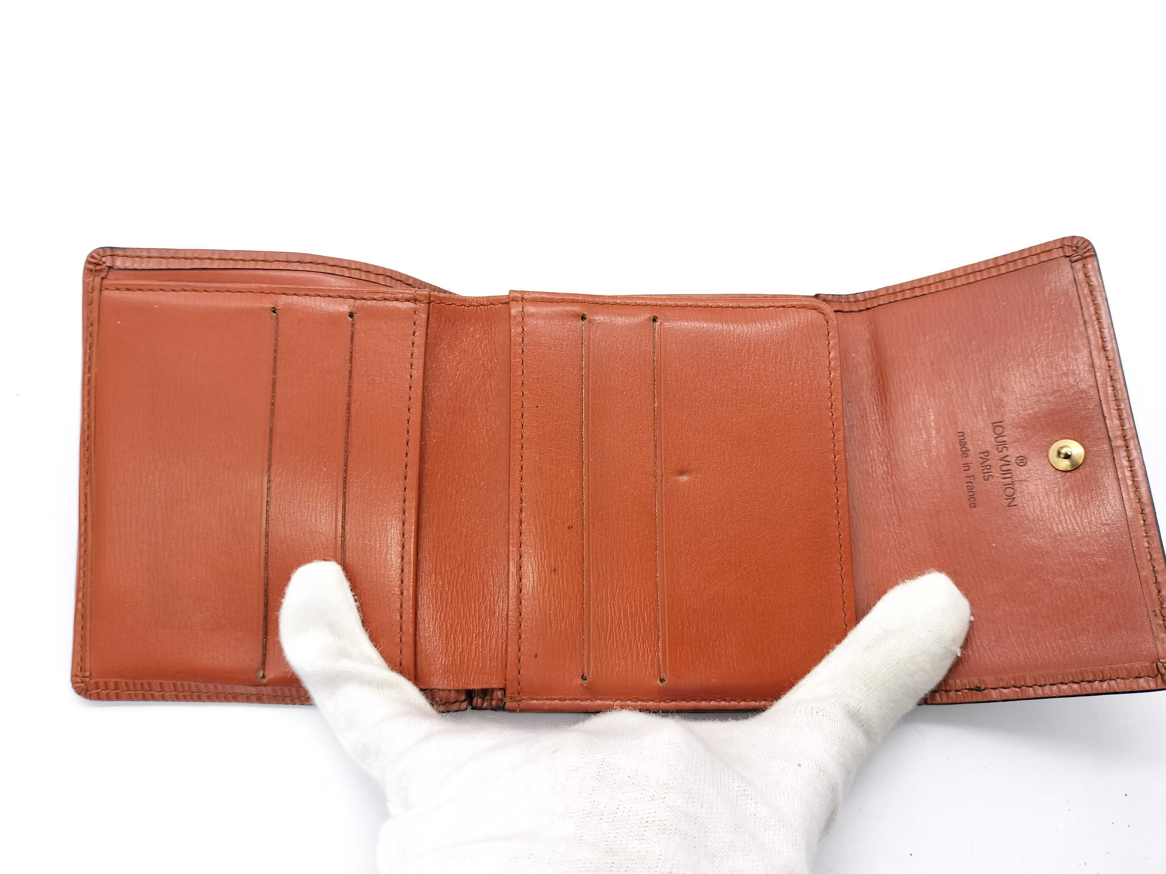 【水曜終了】(10708_0117)LOUIS VUITTON エピ 二つ折り財布 ダブルホック 財布