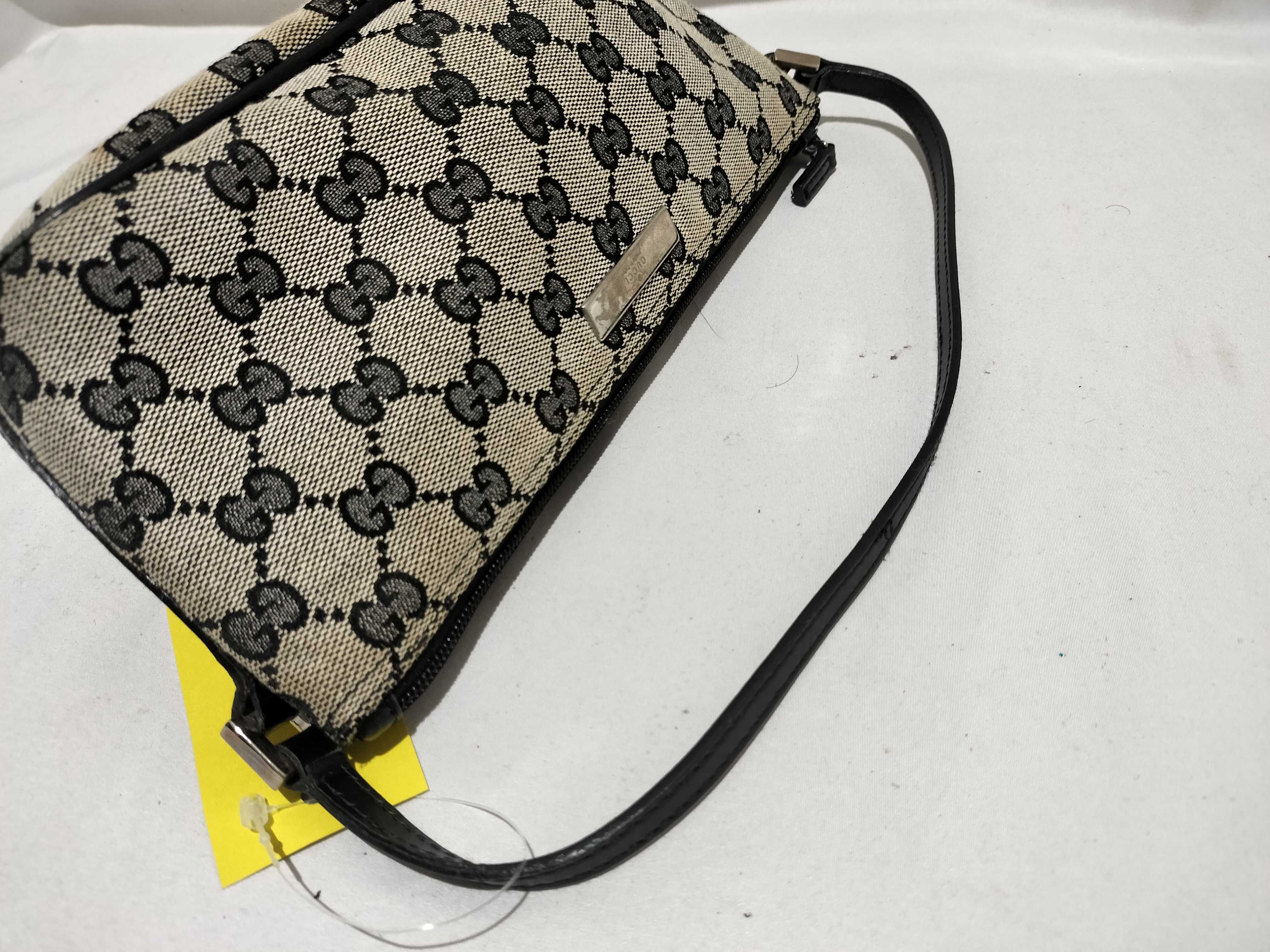 【水曜終了】(10709_0054)GUCCI GGキャンバス バナナポーチ 039・1103.135801 ハンドバッグ