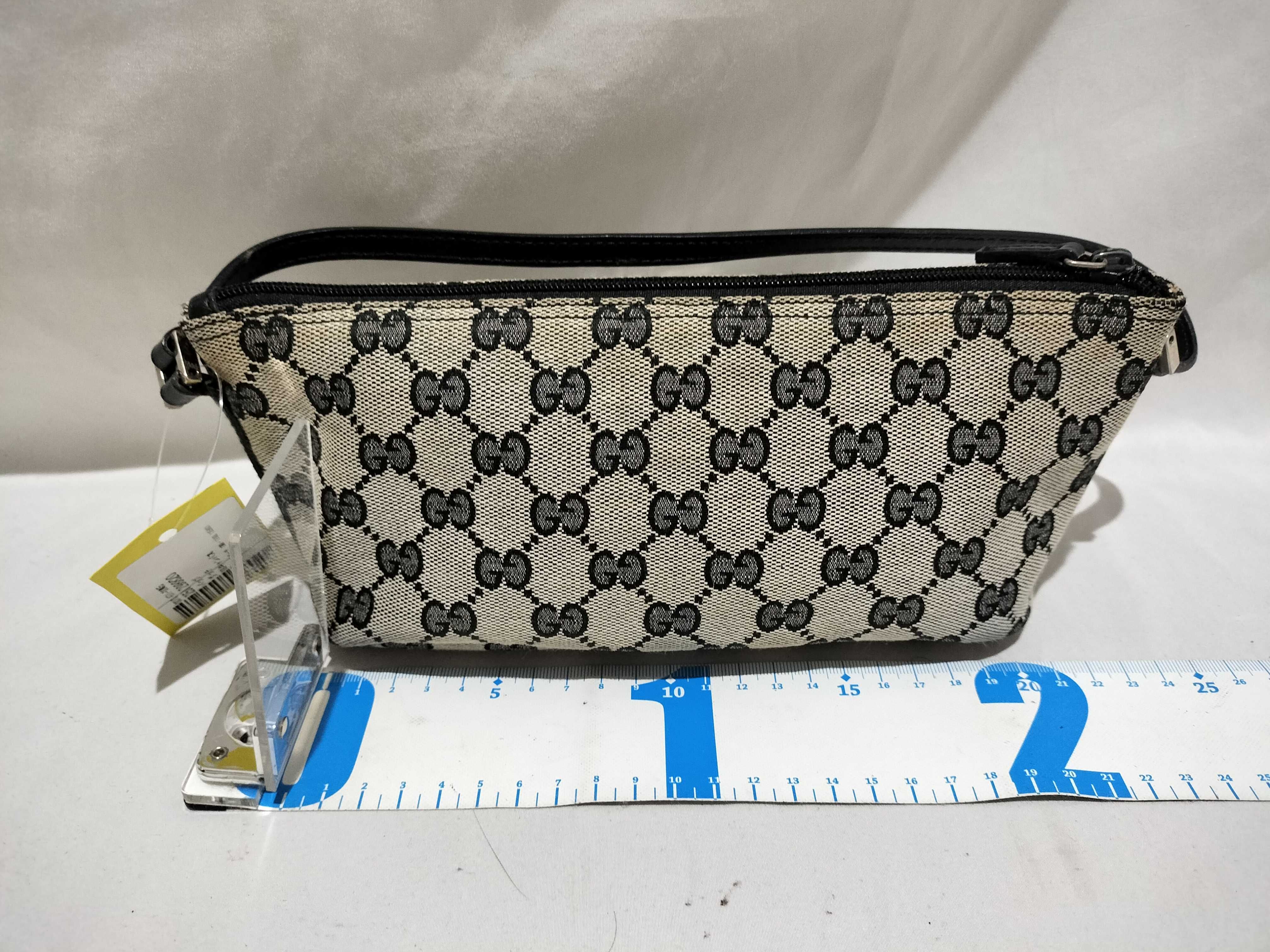 【水曜終了】(10709_0054)GUCCI GGキャンバス バナナポーチ 039・1103.135801 ハンドバッグ