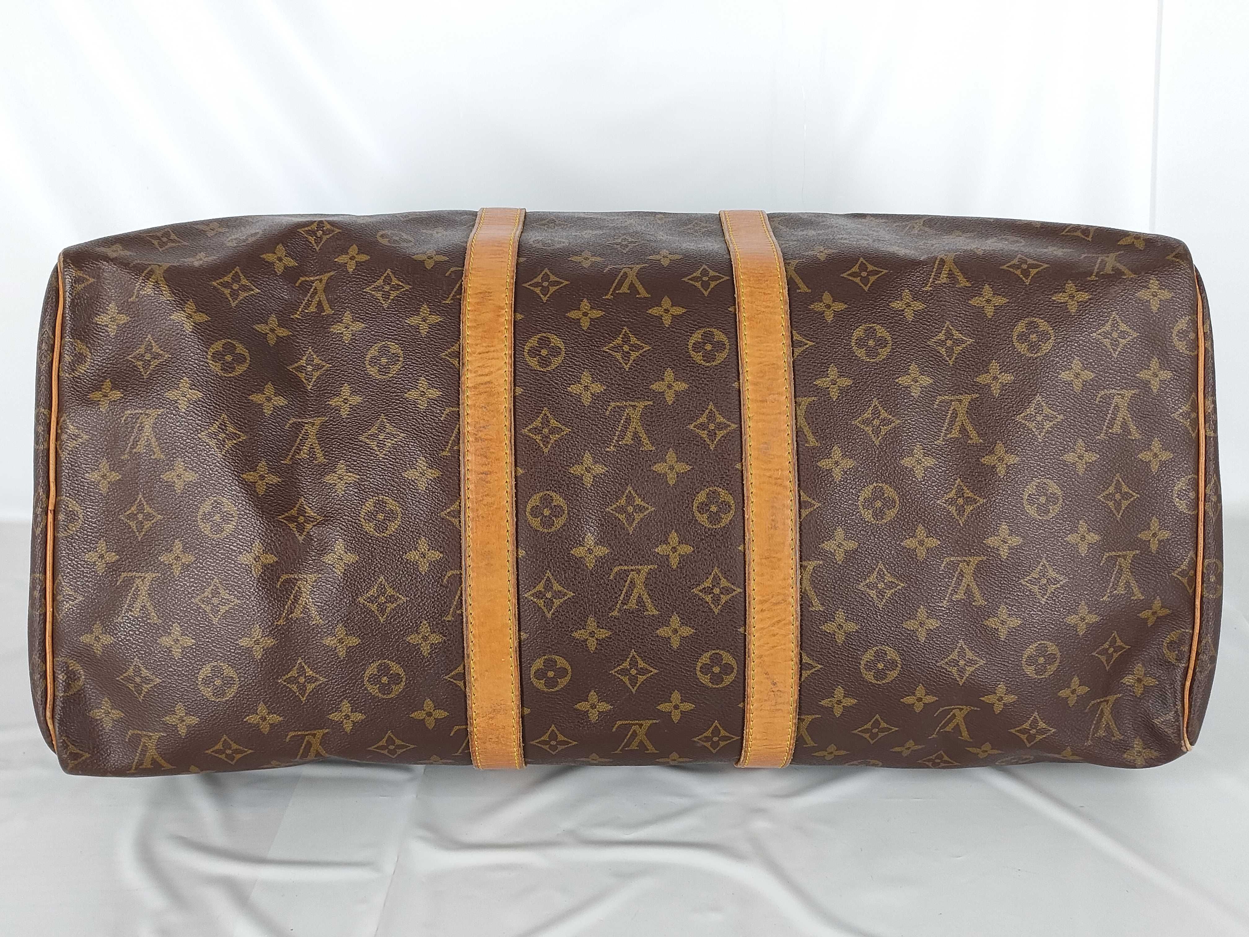 【水曜終了】(10708_0048)LOUIS VUITTON モノグラム キーポル55 バンドリエール/バンド欠損 ボストンバッグ