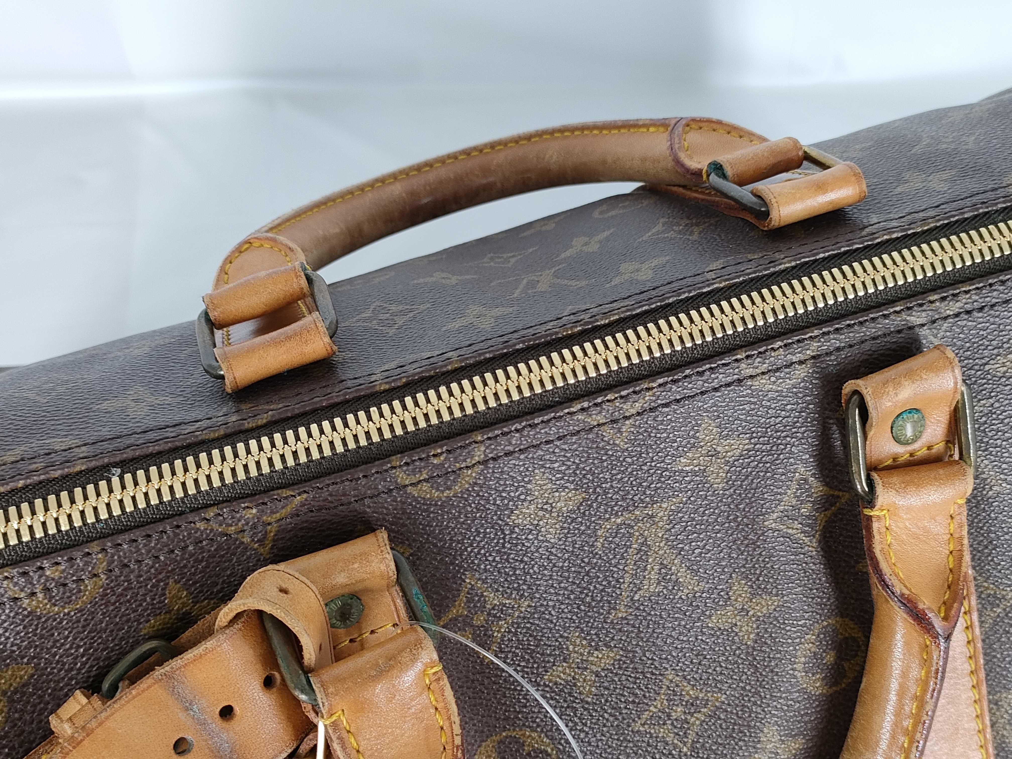 【水曜終了】(10708_0048)LOUIS VUITTON モノグラム キーポル55 バンドリエール/バンド欠損 ボストンバッグ