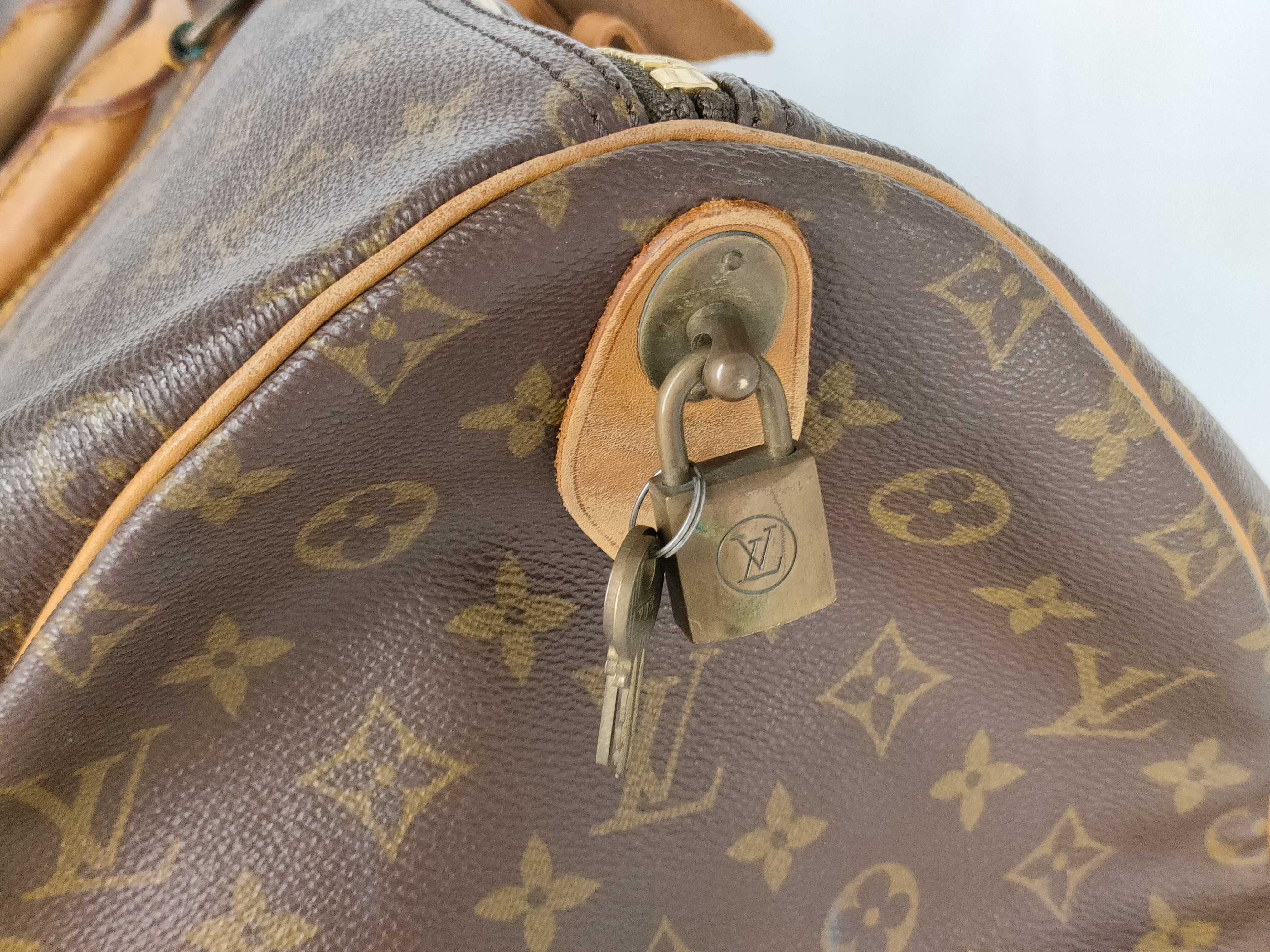 【水曜終了】(10708_0048)LOUIS VUITTON モノグラム キーポル55 バンドリエール/バンド欠損 ボストンバッグ