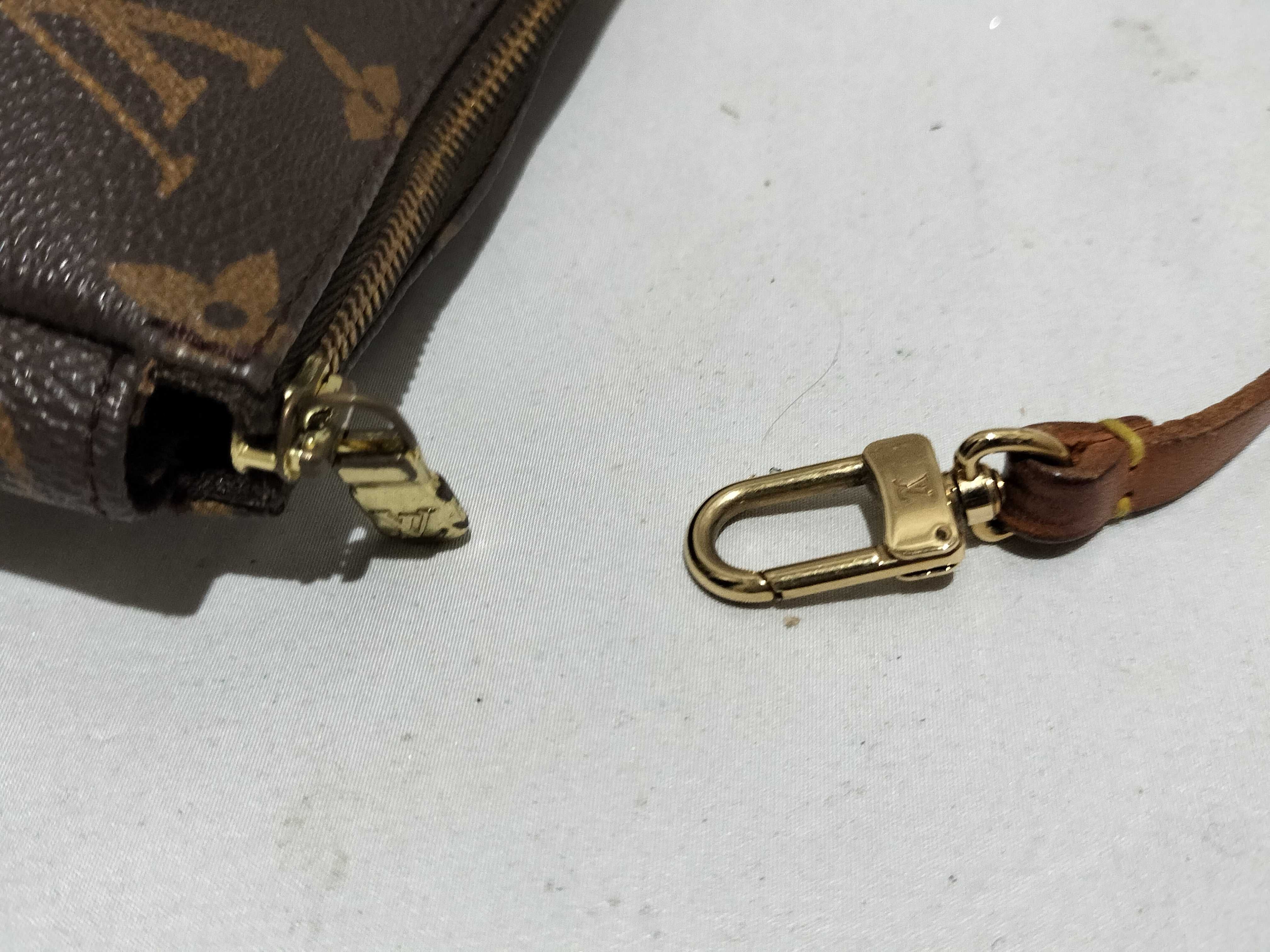 【水曜終了】(10708_0151)LOUIS VUITTON モノグラム ポシェットアクセソワール ファスナープル外れ ショルダーバッグ