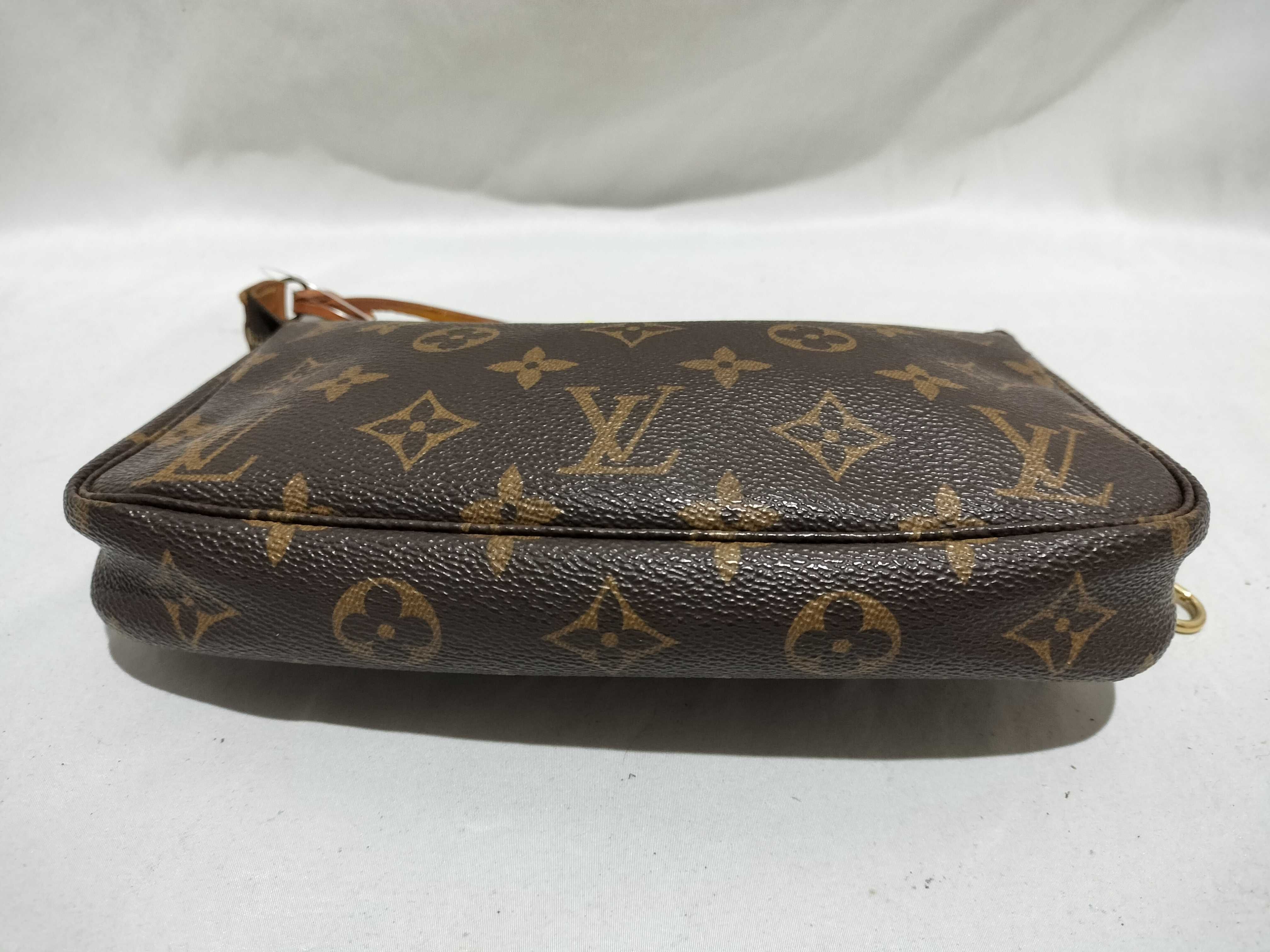 【水曜終了】(10708_0151)LOUIS VUITTON モノグラム ポシェットアクセソワール ファスナープル外れ ショルダーバッグ