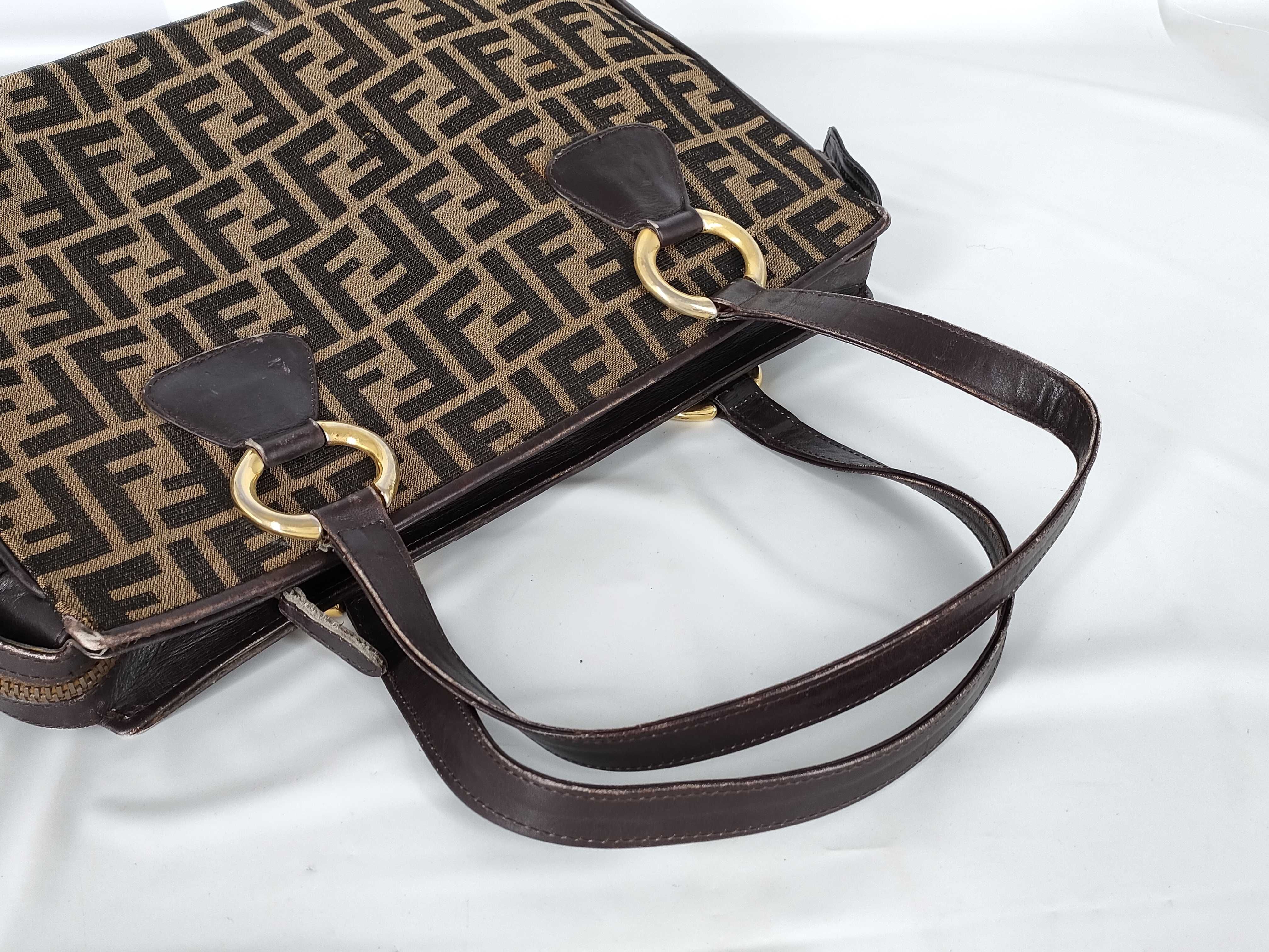 【水曜終了】(10709_0137)FENDI ズッカ柄 トート トートバッグ