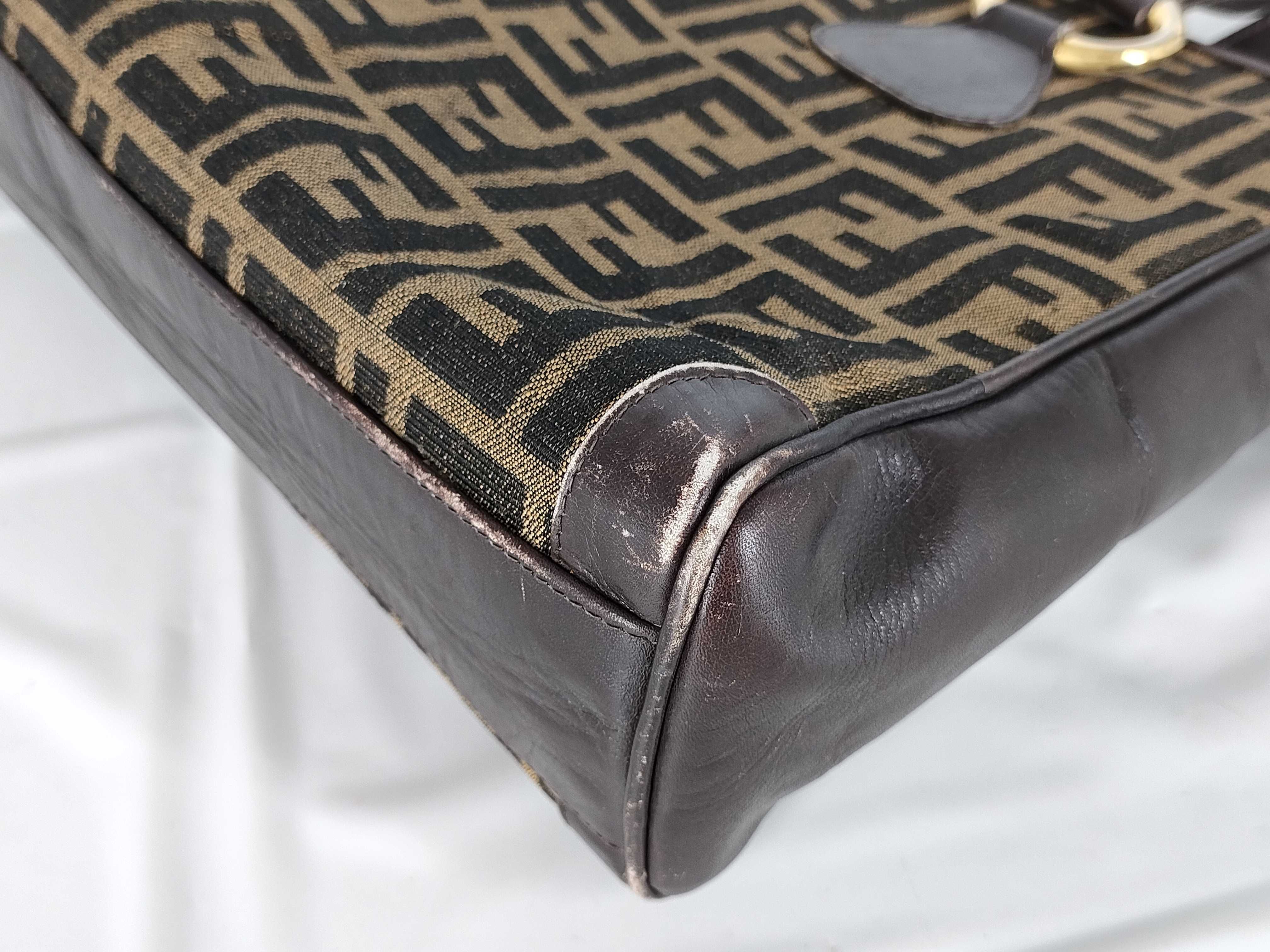 【水曜終了】(10709_0137)FENDI ズッカ柄 トート トートバッグ