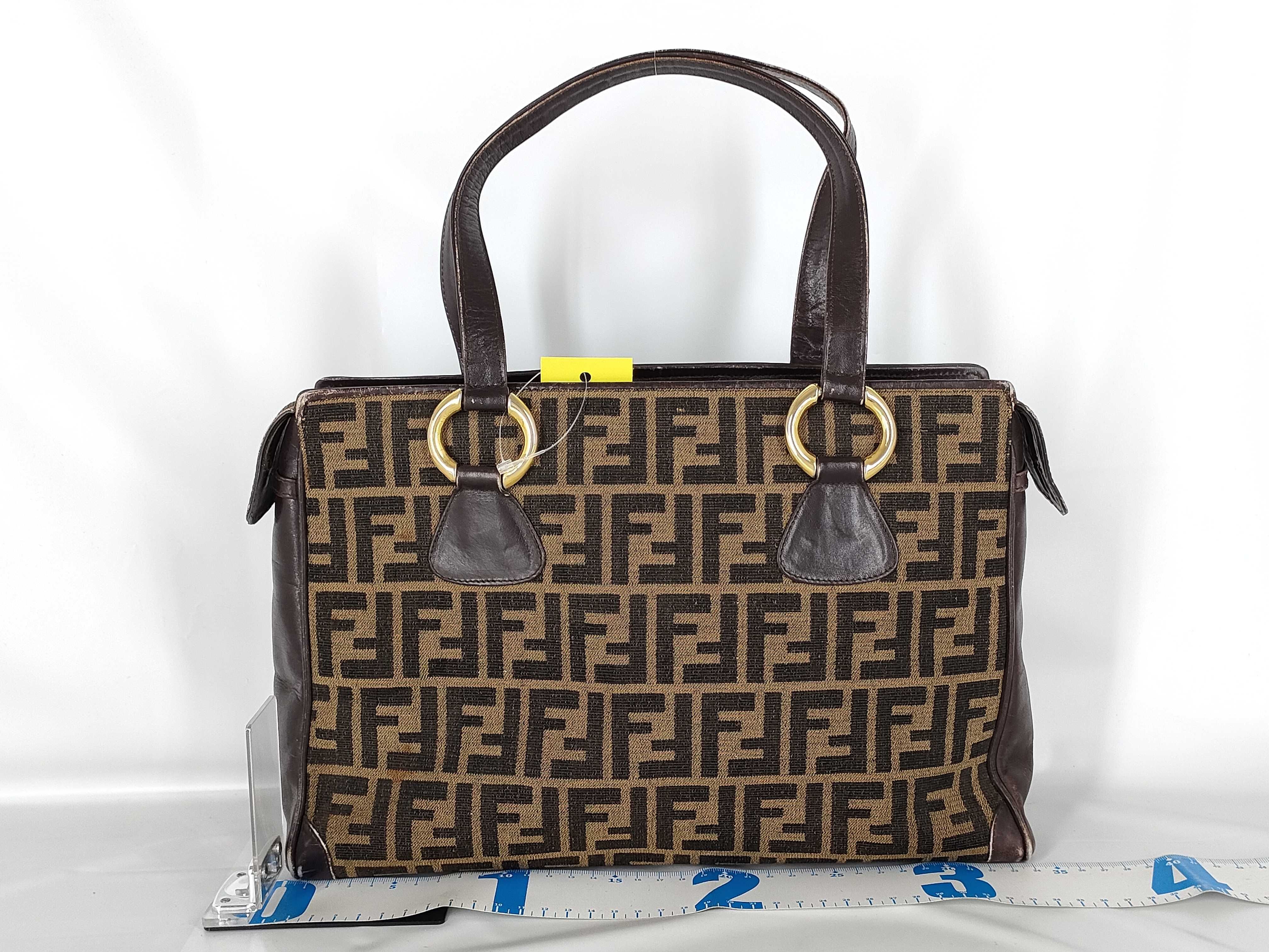 【水曜終了】(10709_0137)FENDI ズッカ柄 トート トートバッグ