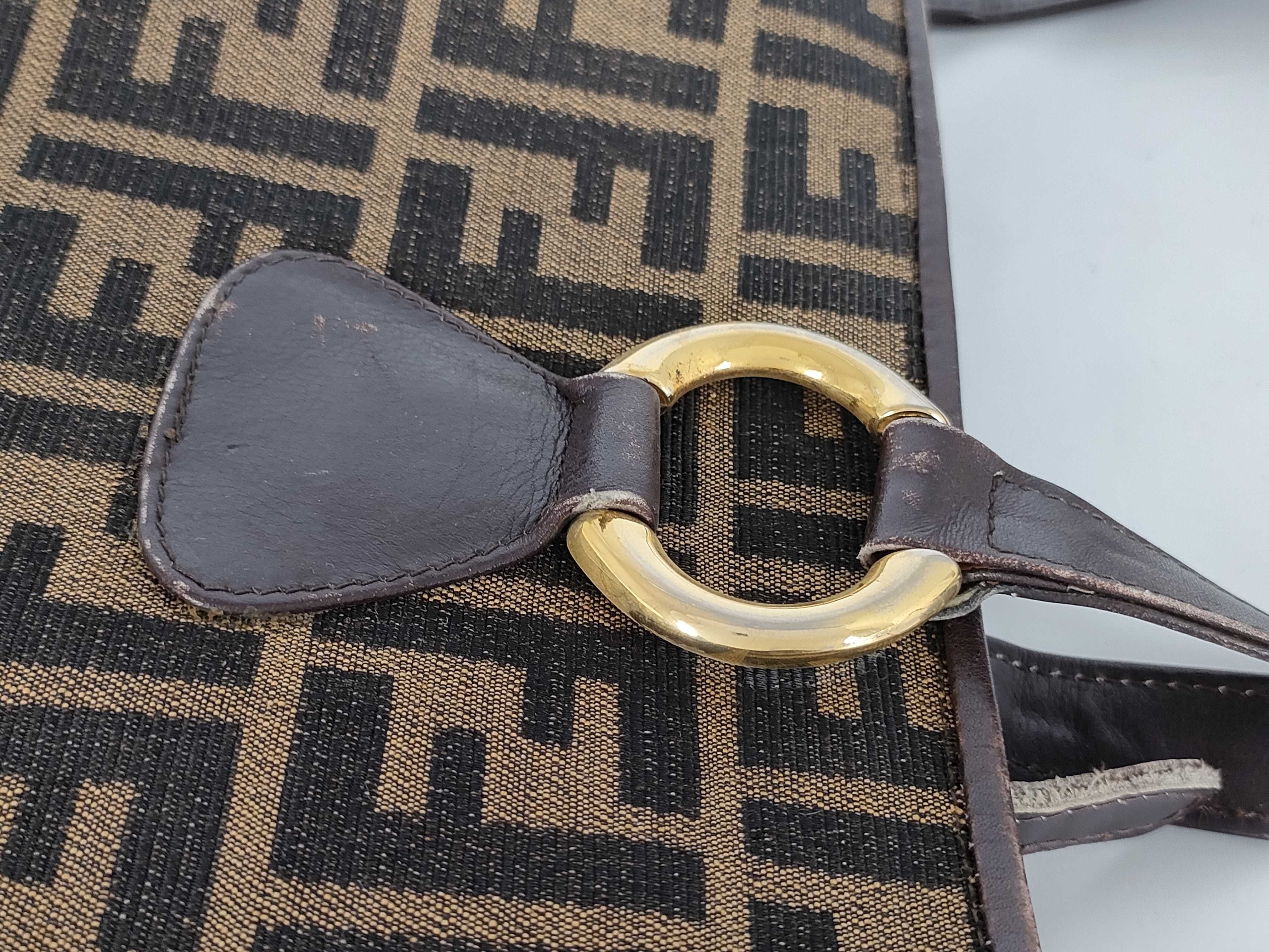 【水曜終了】(10709_0137)FENDI ズッカ柄 トート トートバッグ