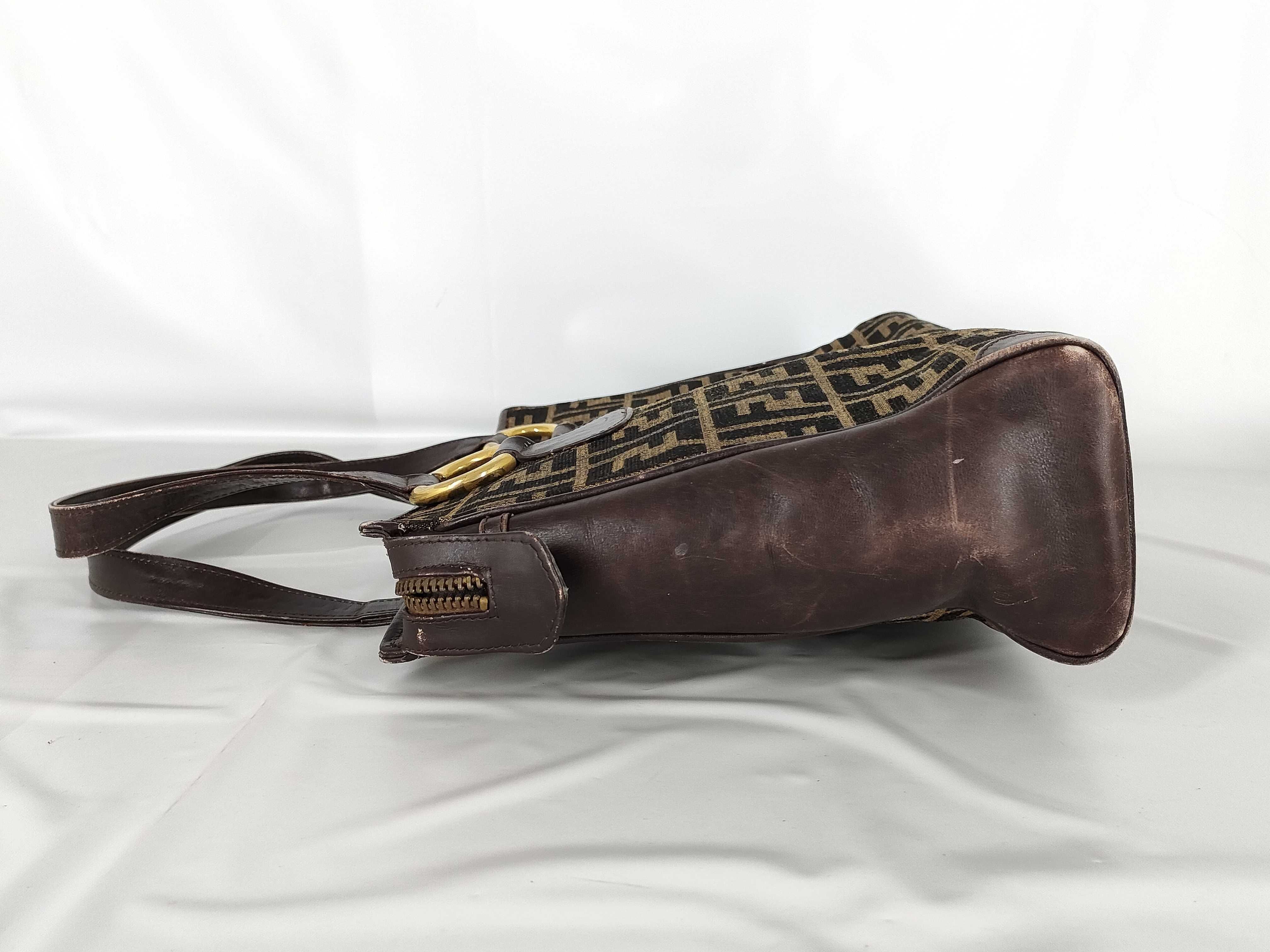 【水曜終了】(10709_0137)FENDI ズッカ柄 トート トートバッグ