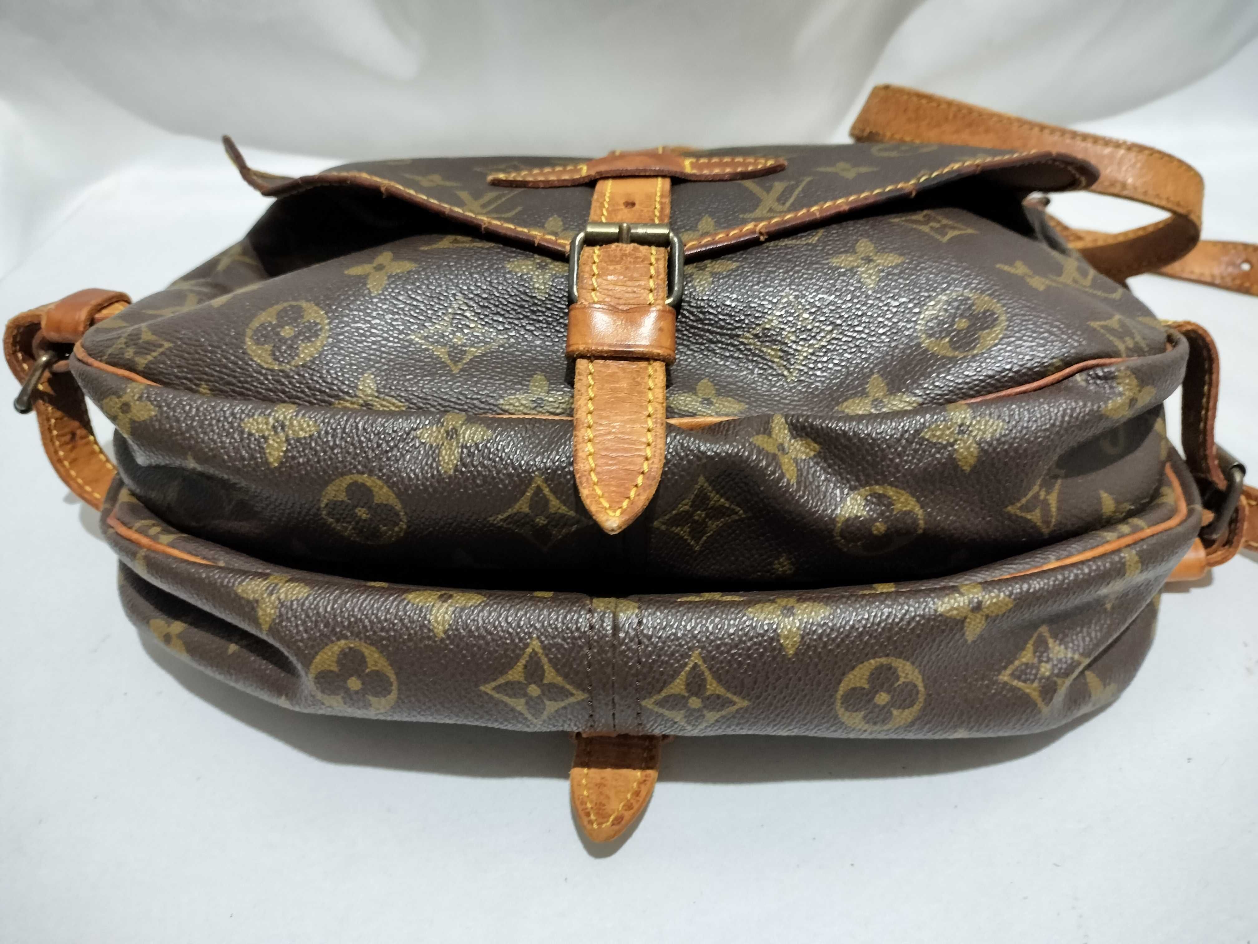【水曜終了】(10708_0152)LOUIS VUITTON モノグラム M40710 ソミュールMM ショルダーバッグ