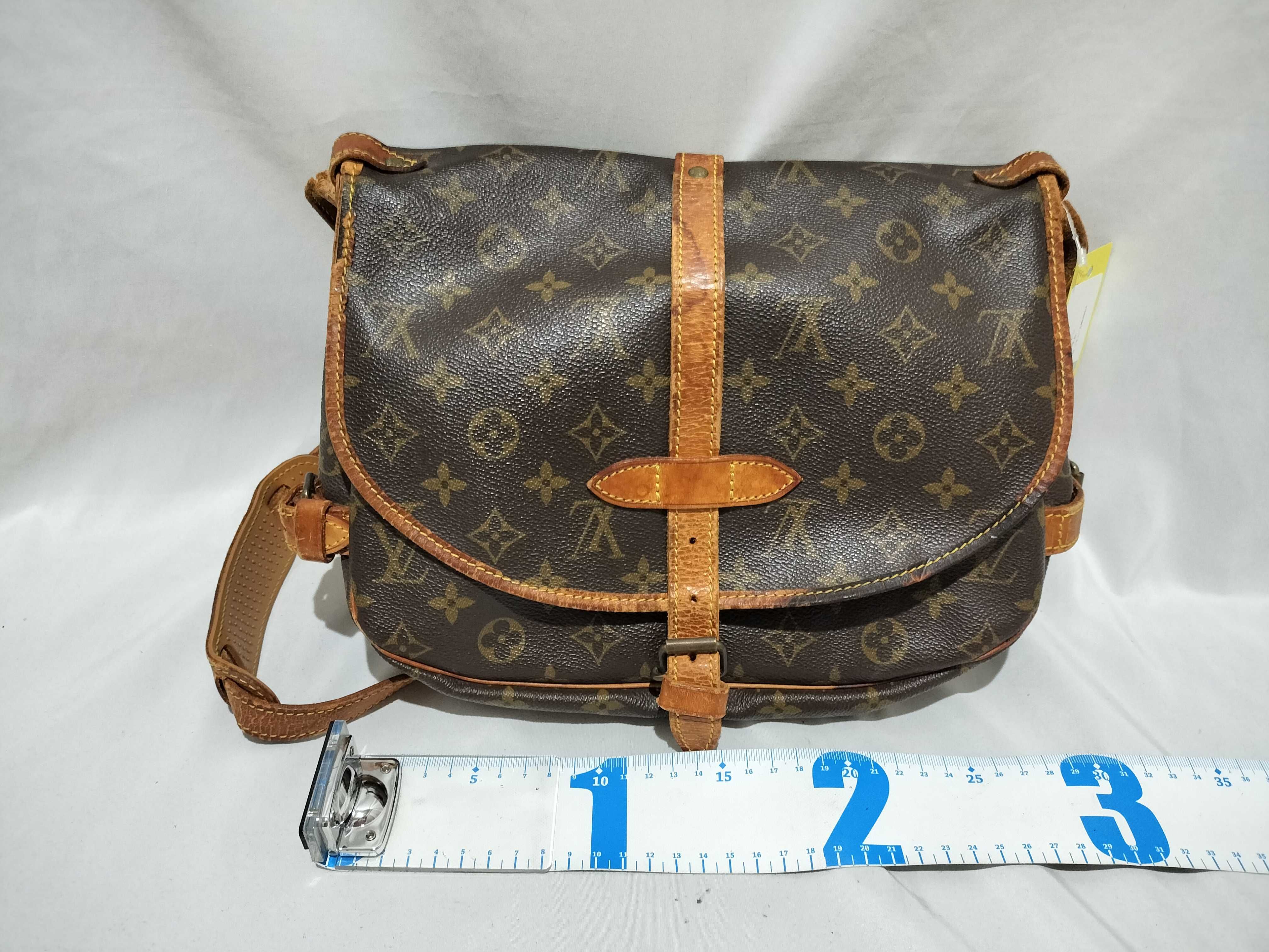 【水曜終了】(10708_0152)LOUIS VUITTON モノグラム M40710 ソミュールMM ショルダーバッグ