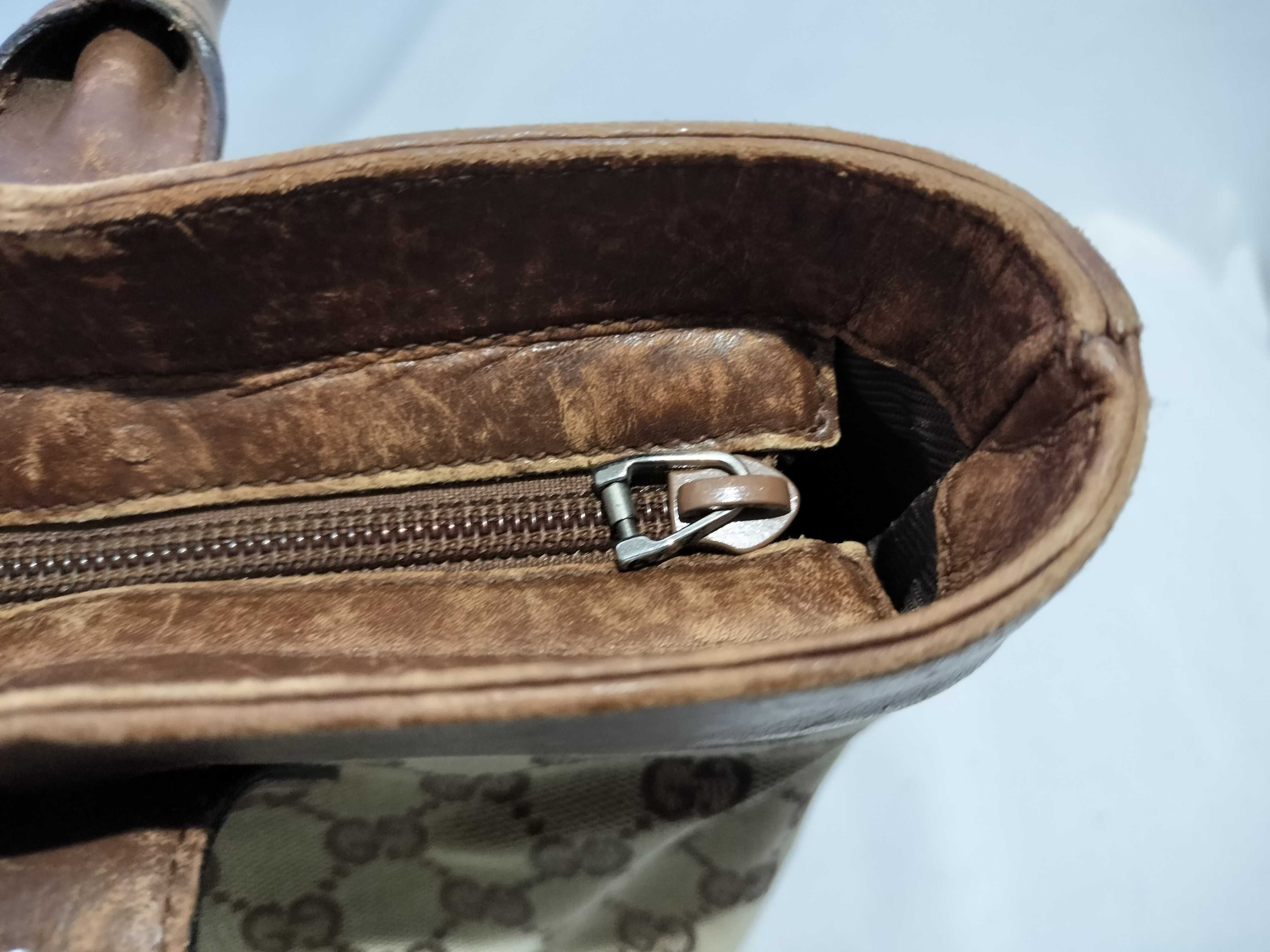 【水曜終了】(10709_0055)GUCCI GGキャンバス 33890 ハンド ハンドバッグ