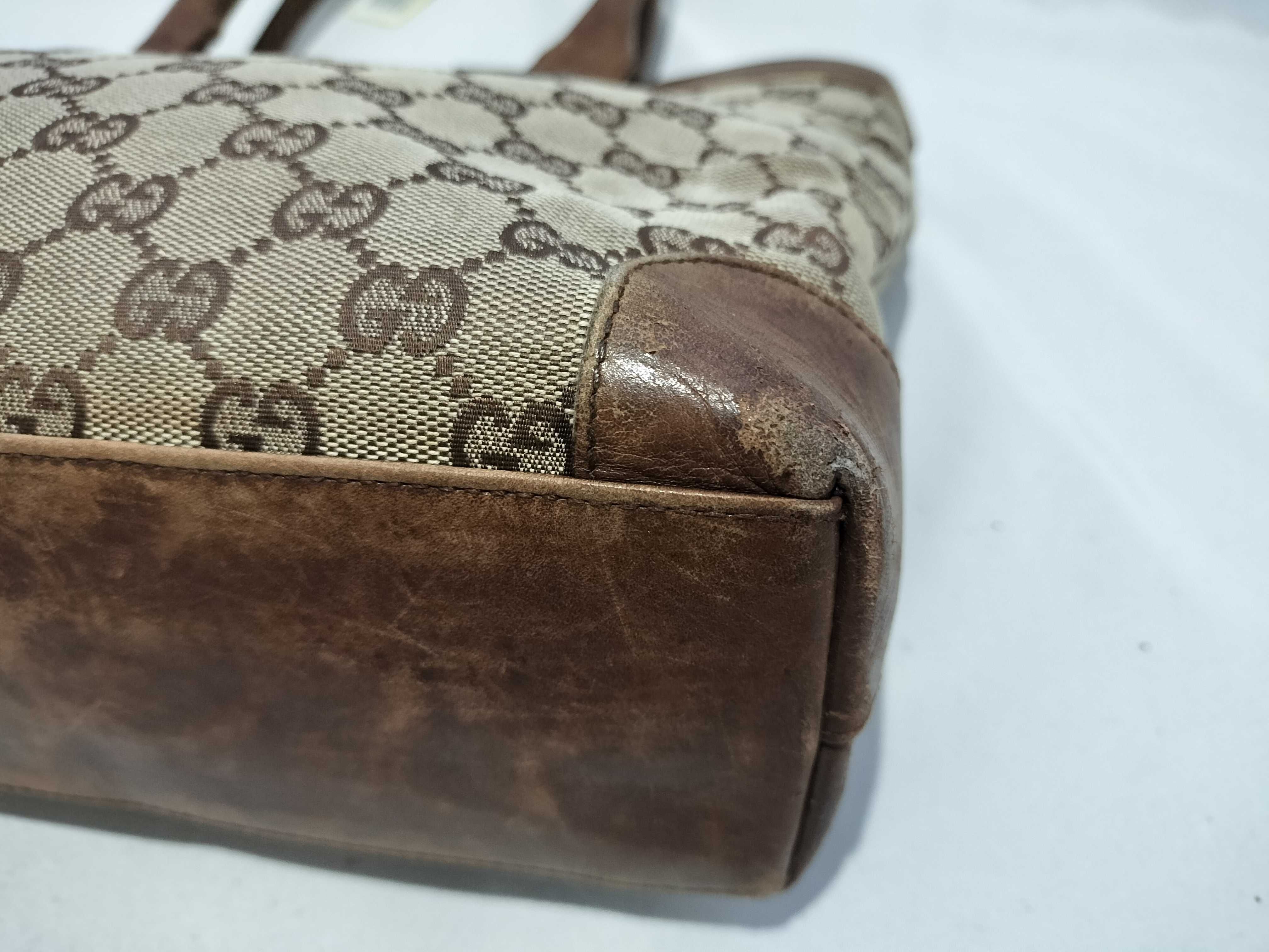 【水曜終了】(10709_0055)GUCCI GGキャンバス 33890 ハンド ハンドバッグ