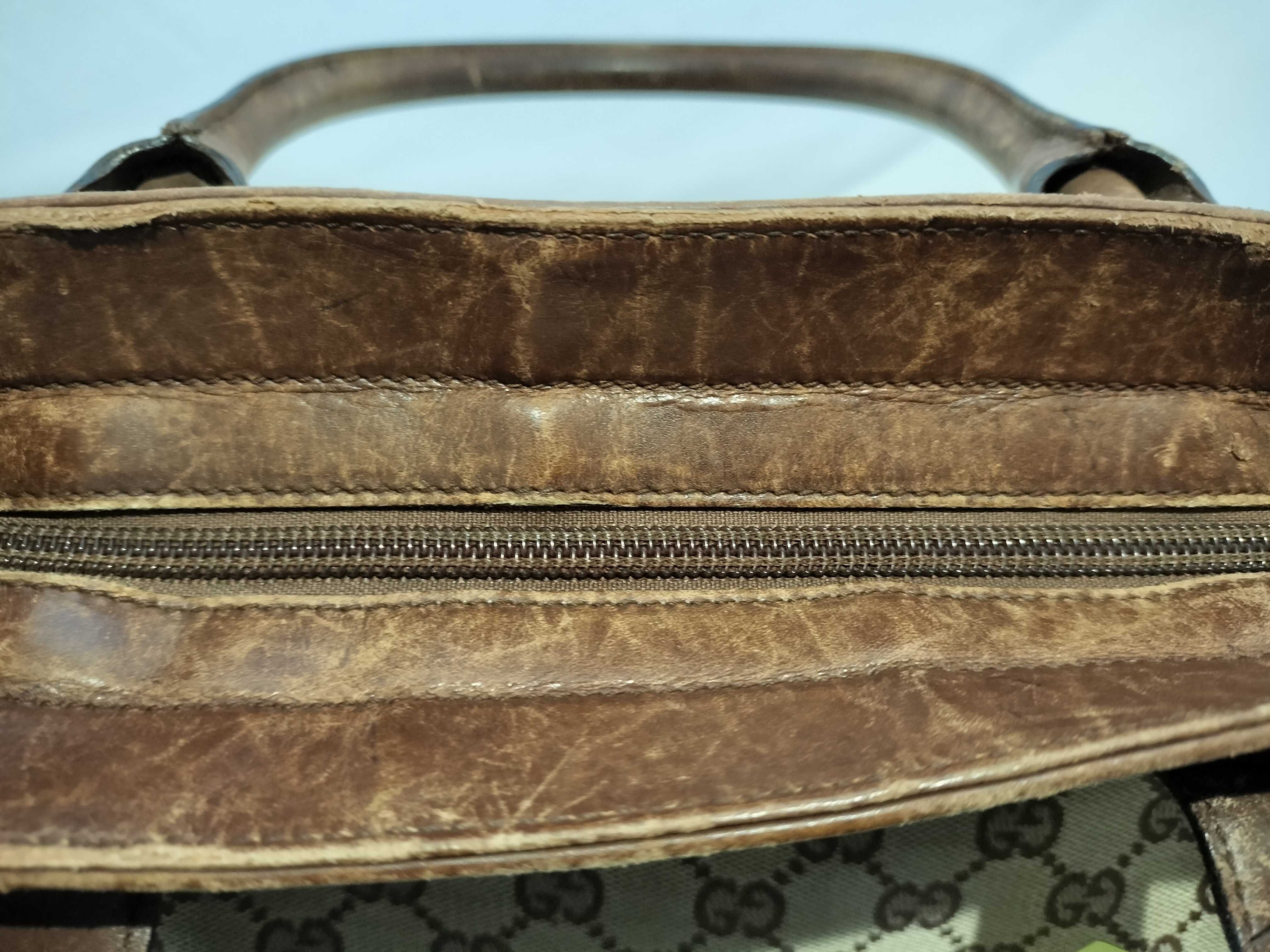 【水曜終了】(10709_0055)GUCCI GGキャンバス 33890 ハンド ハンドバッグ