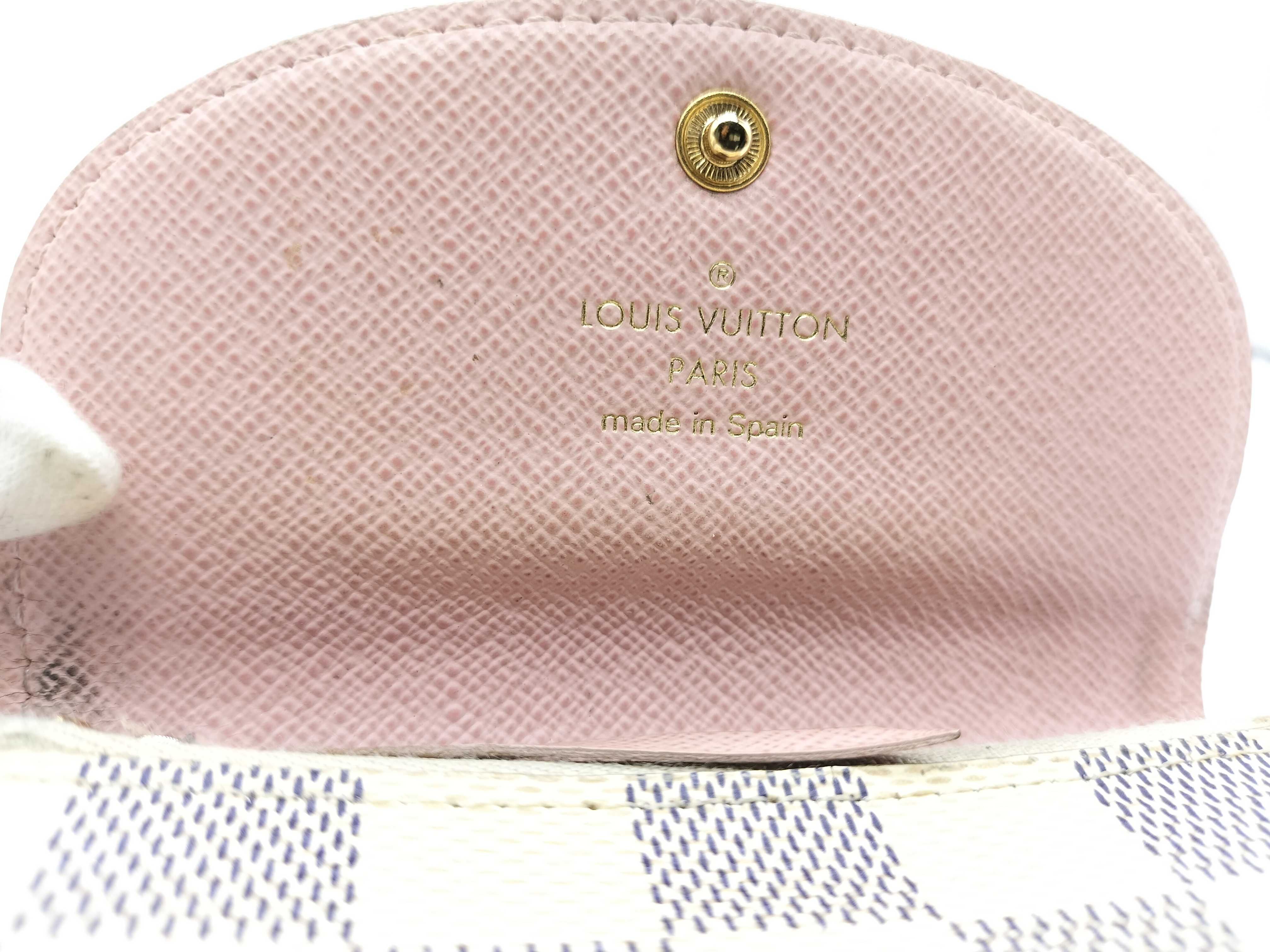 【水曜終了】(10708_0122)LOUIS VUITTON ダミエ アズール ポルトモネ ロザリ コインケース コインケース