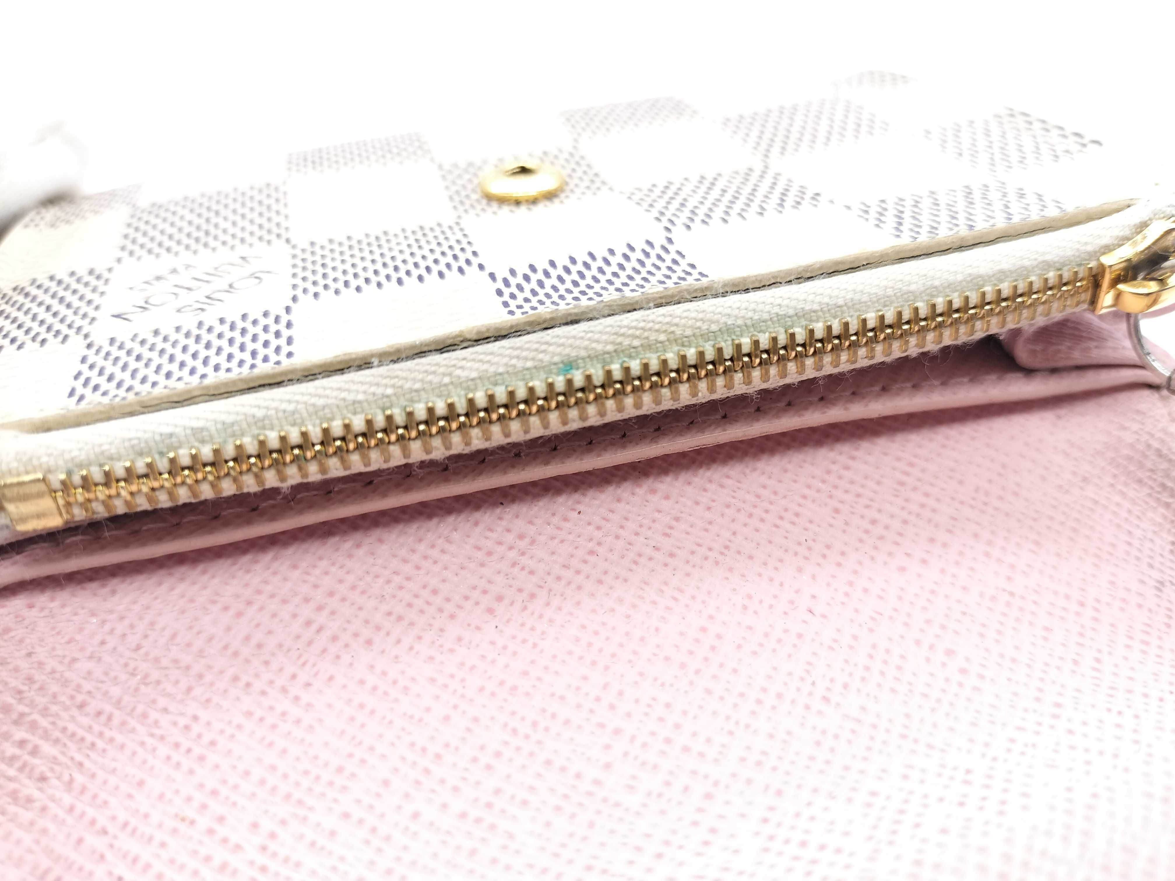 【水曜終了】(10708_0122)LOUIS VUITTON ダミエ アズール ポルトモネ ロザリ コインケース コインケース