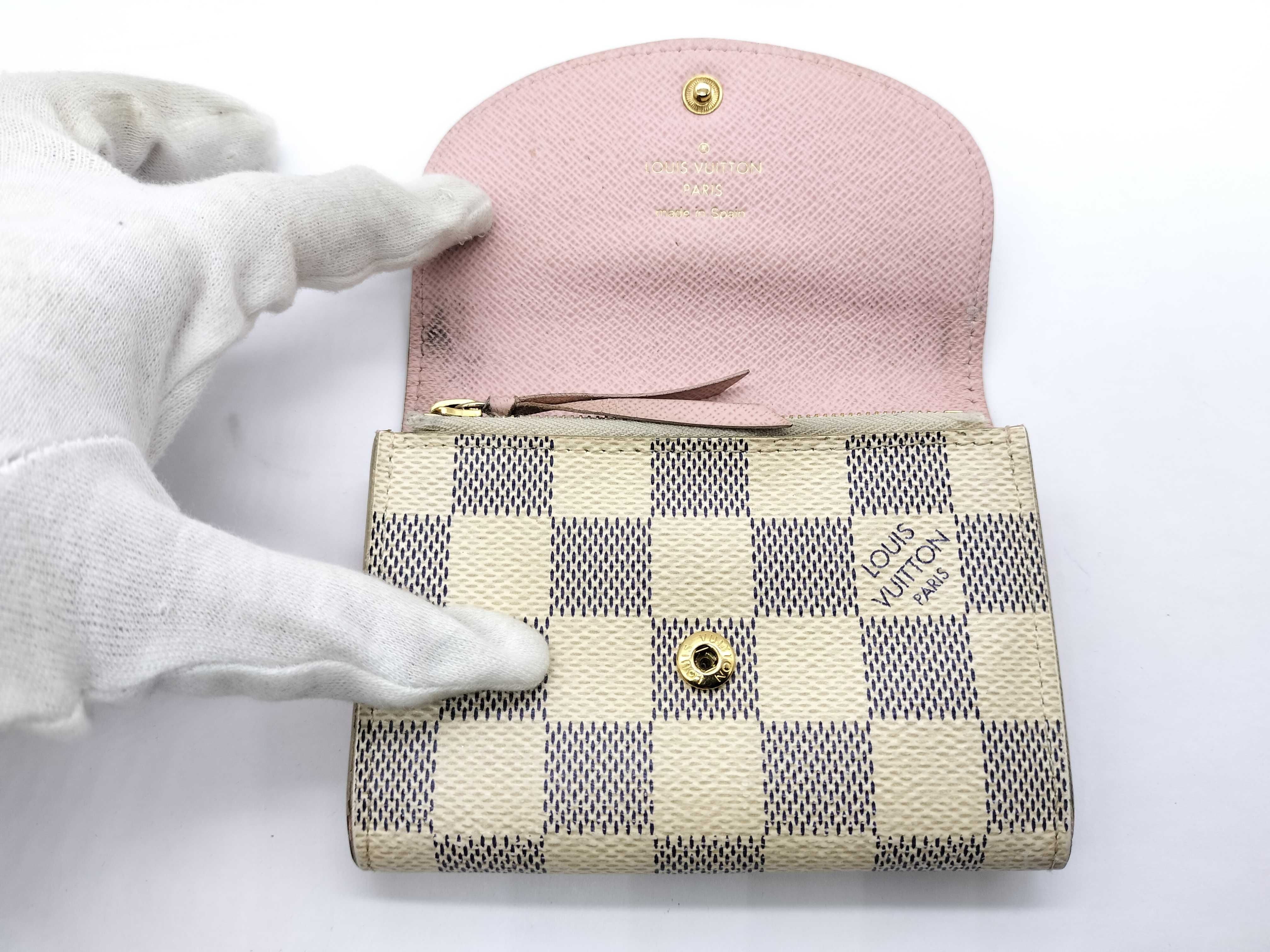 【水曜終了】(10708_0122)LOUIS VUITTON ダミエ アズール ポルトモネ ロザリ コインケース コインケース