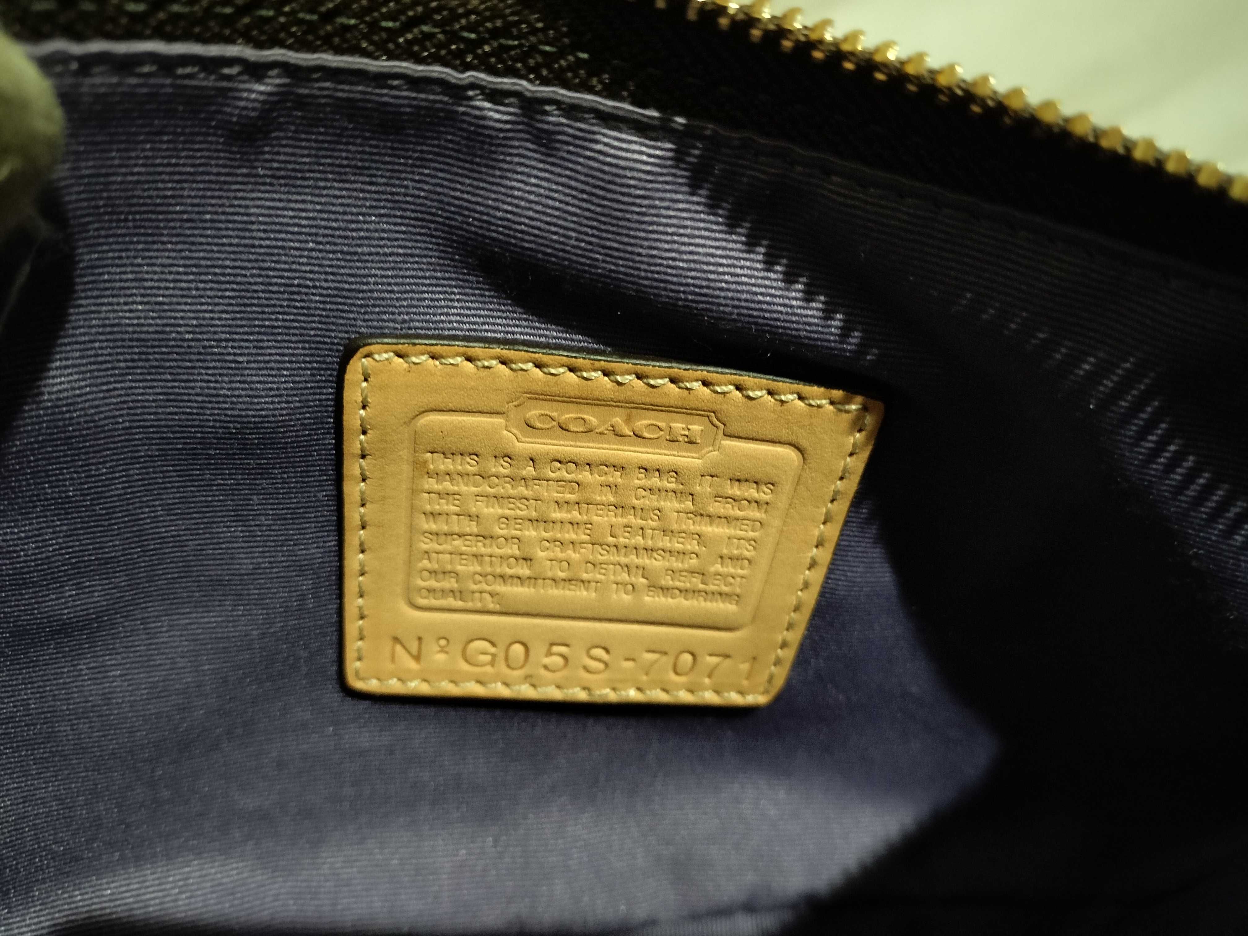 【水曜終了】(10698_0077)COACH シグネチャー キャンバス×レザー×ハラコ キルティング ワンショル 7071 ハンドバッグ