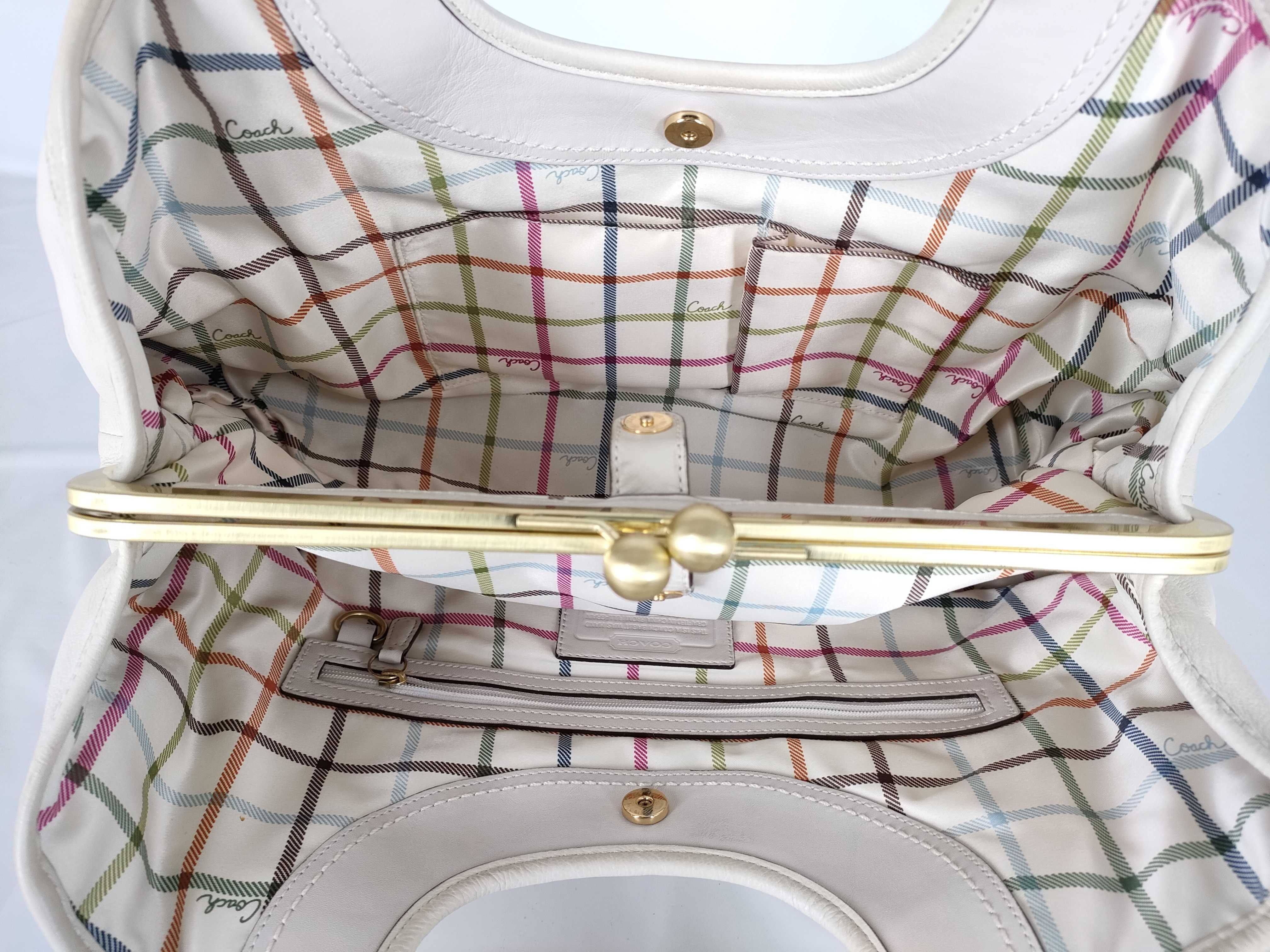 【水曜終了】(10698_0078)COACH ハンドバッグ がま口 ハンドバッグ