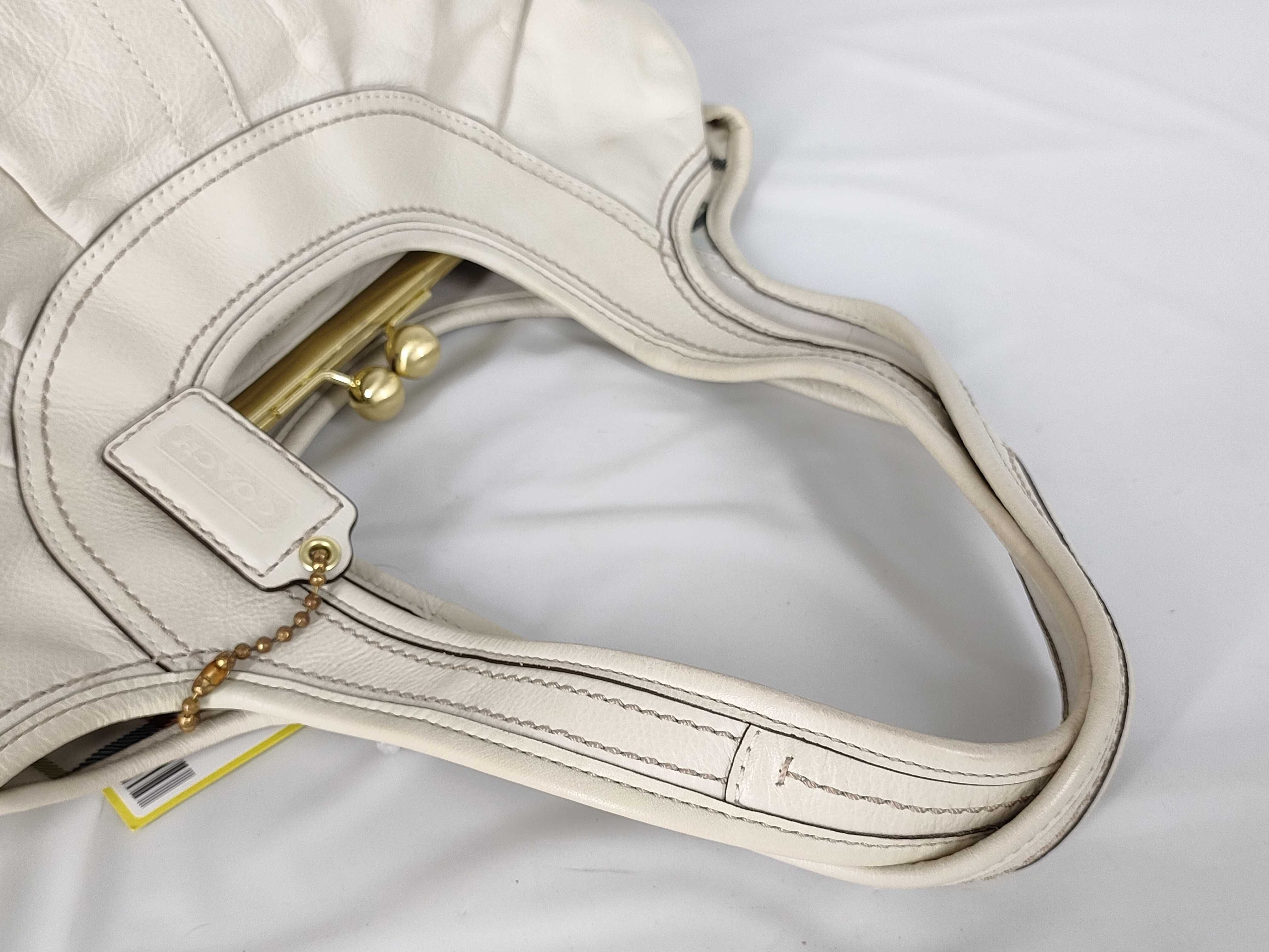 【水曜終了】(10698_0078)COACH ハンドバッグ がま口 ハンドバッグ