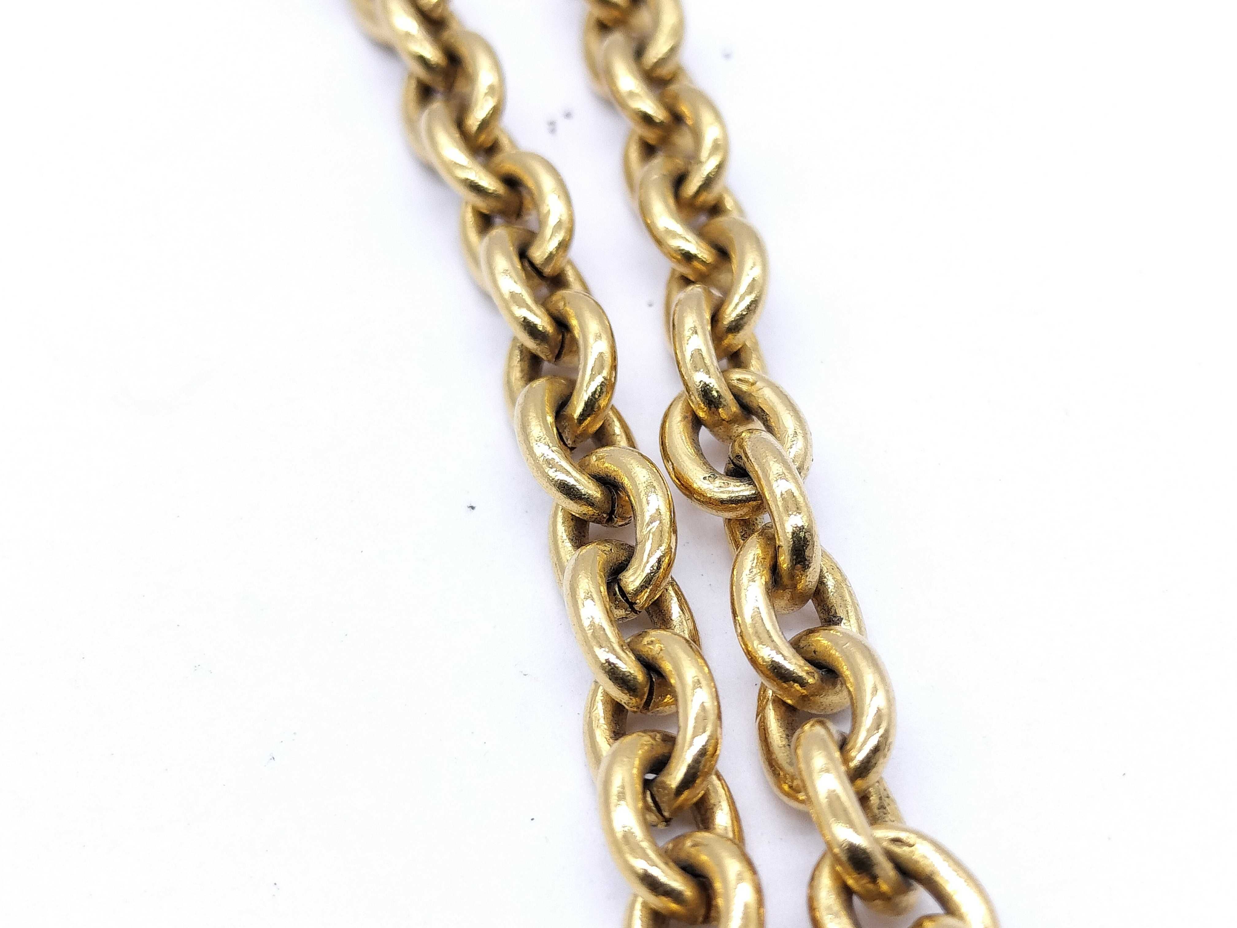 【水曜終了】(10707_0009)CHANEL ライオンモチーフ ゴールドネックレス ネックレス