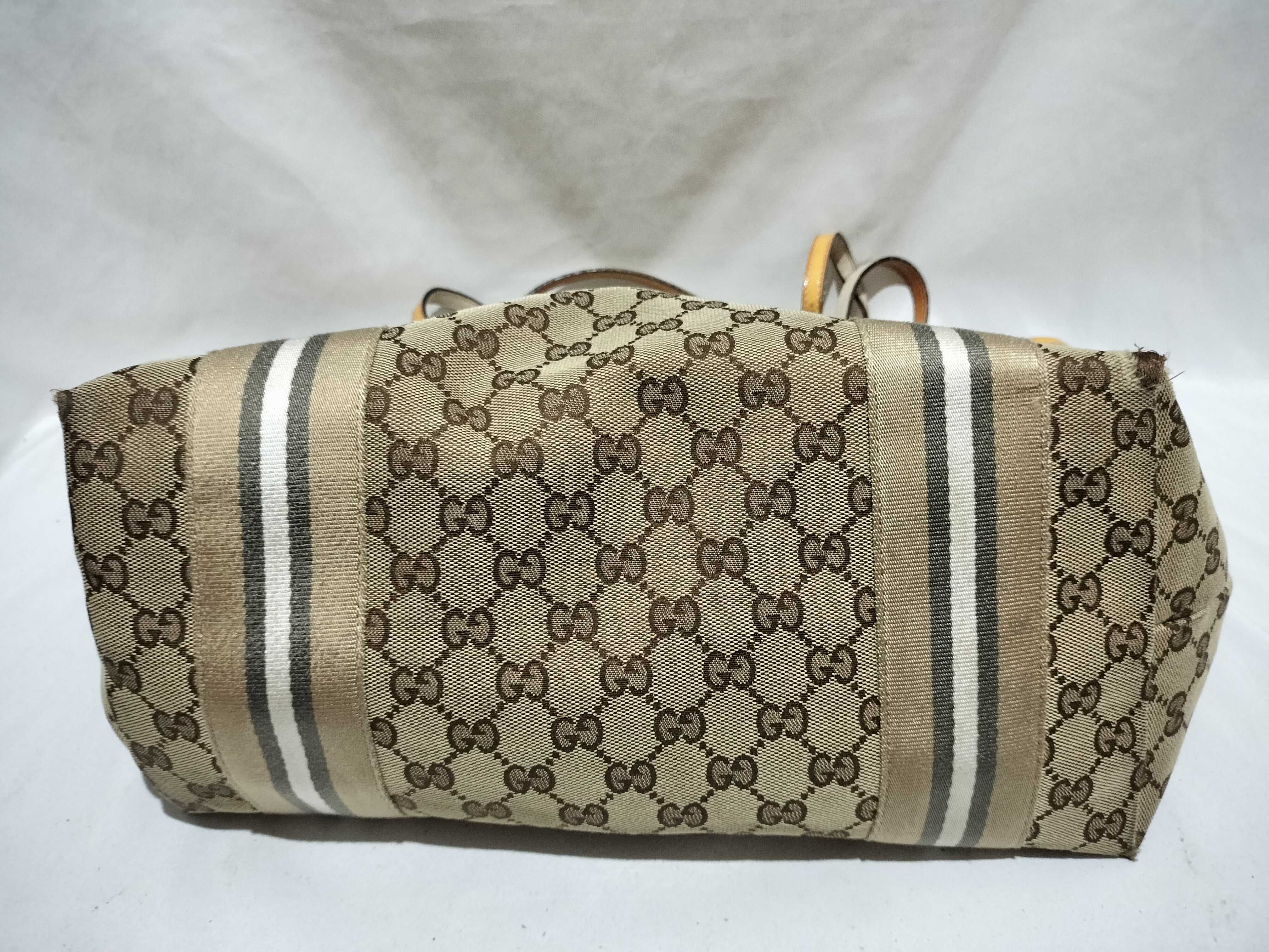 【水曜終了】(10709_0049)GUCCI GGキャンバス トートバッグ/211970/シェリーライン/ベージュ トートバッグ