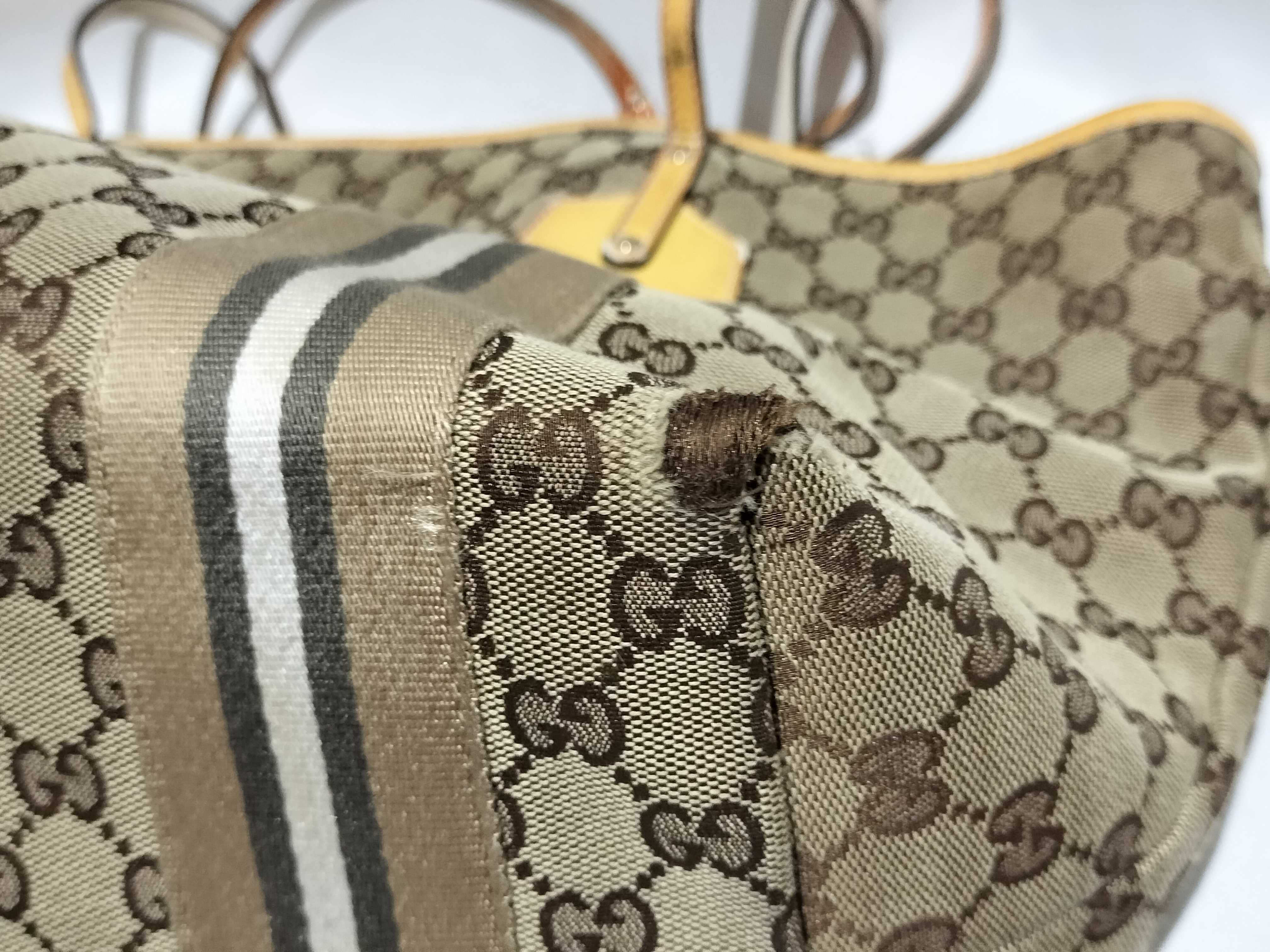 【水曜終了】(10709_0049)GUCCI GGキャンバス トートバッグ/211970/シェリーライン/ベージュ トートバッグ