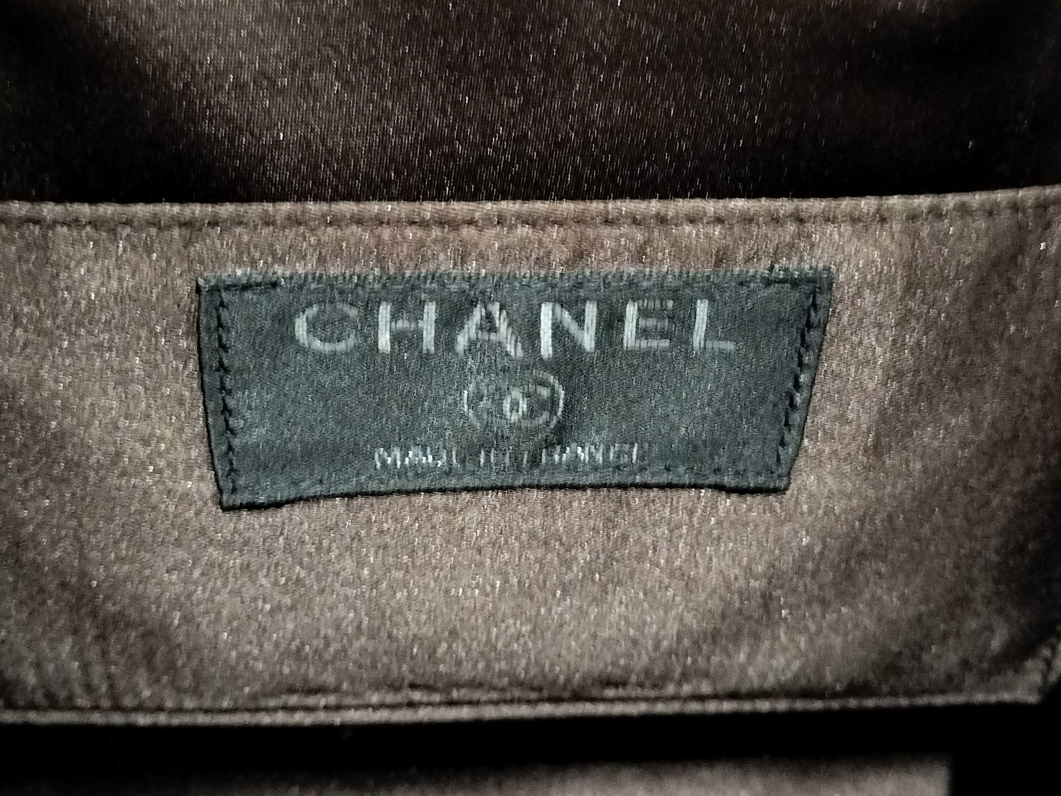 【水曜終了】(10707_0027)CHANEL チョコバー コーデュロイ/ココマーク/ショルダー ショルダーバッグ