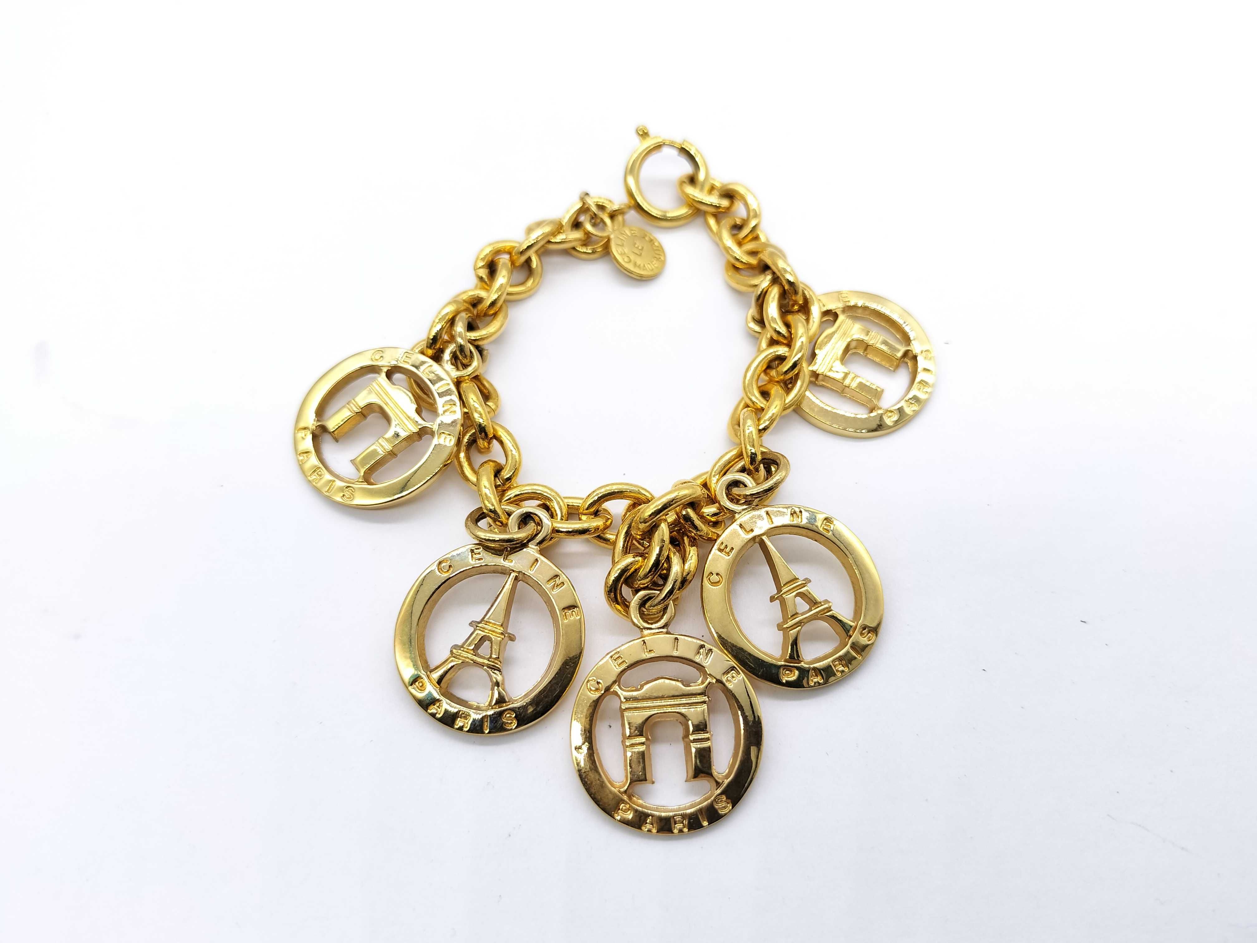 【水曜終了】(10700_0040)CELINE ブレスレット、イヤリング*2セット ブレスレット・バングル