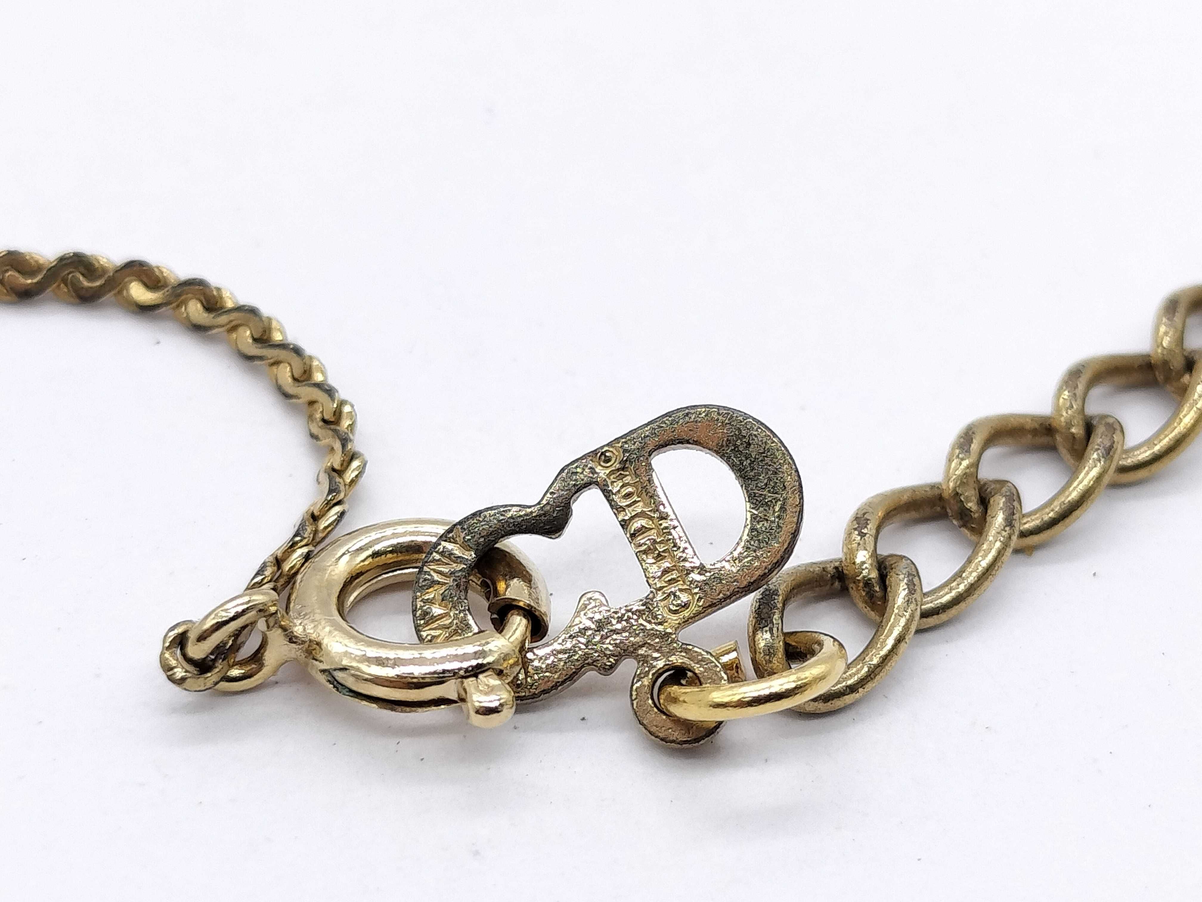 【水曜終了】(10700_0176)Dior CDロゴ ネックレス