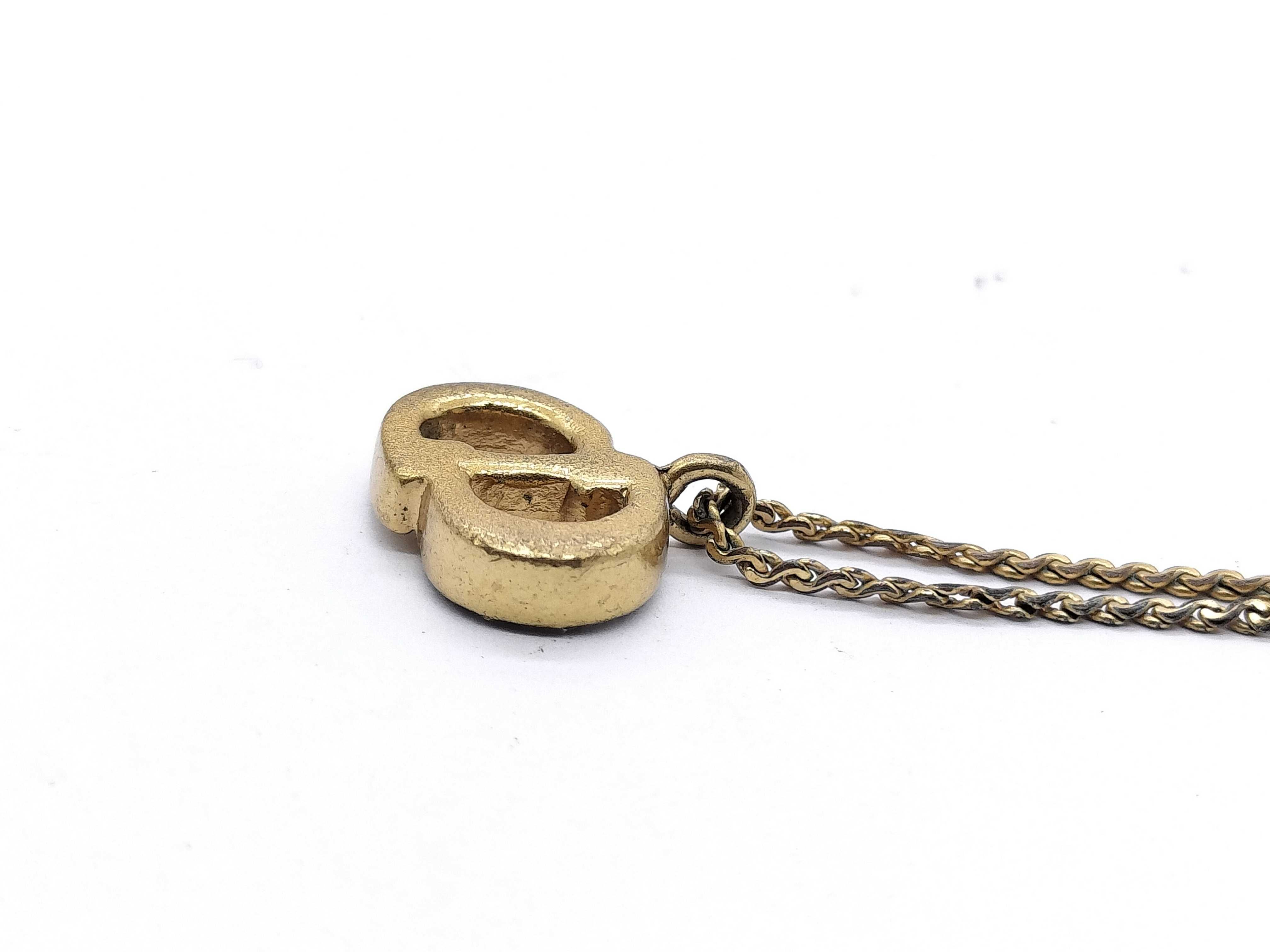 【水曜終了】(10700_0176)Dior CDロゴ ネックレス