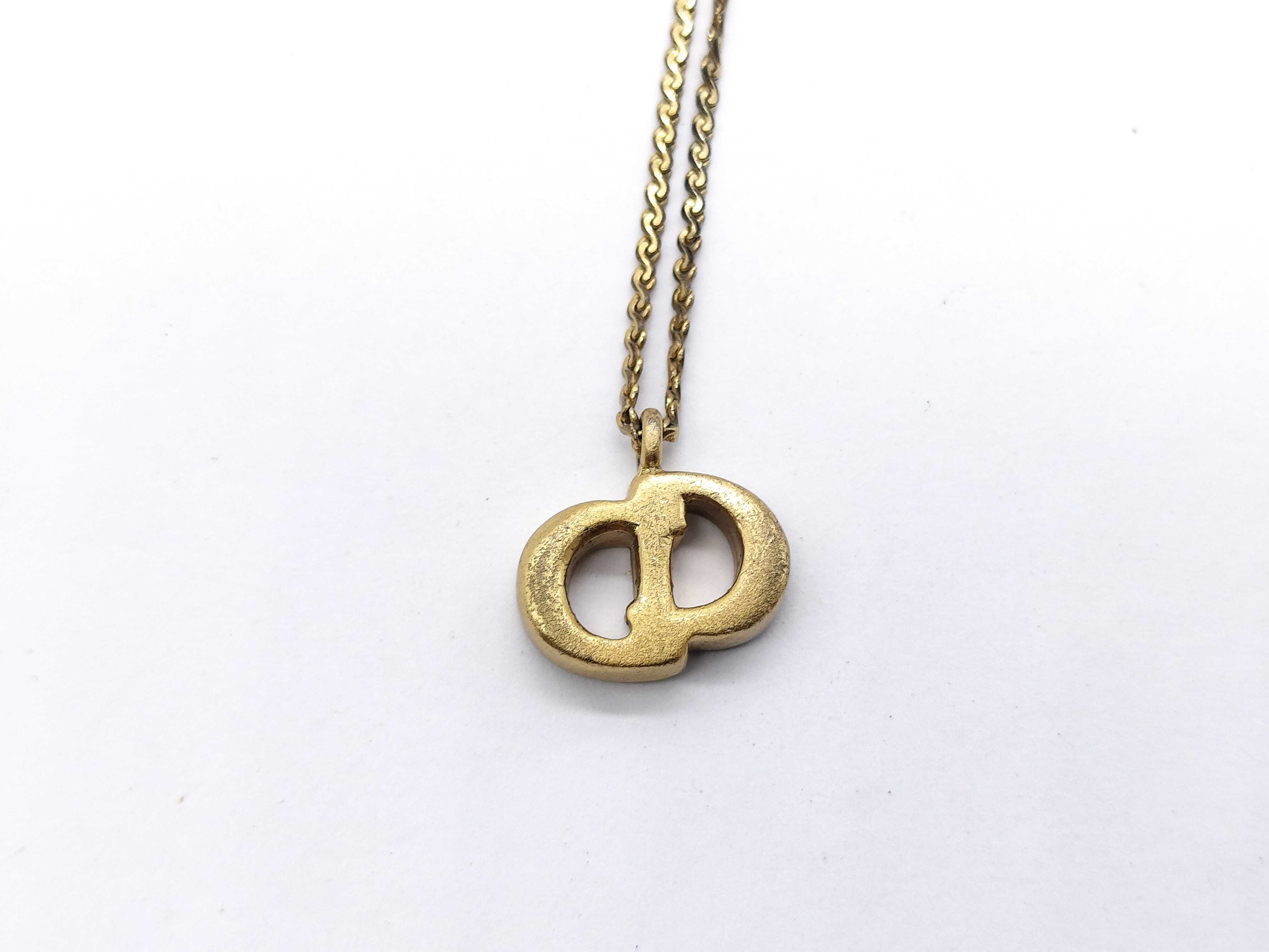 【水曜終了】(10700_0176)Dior CDロゴ ネックレス