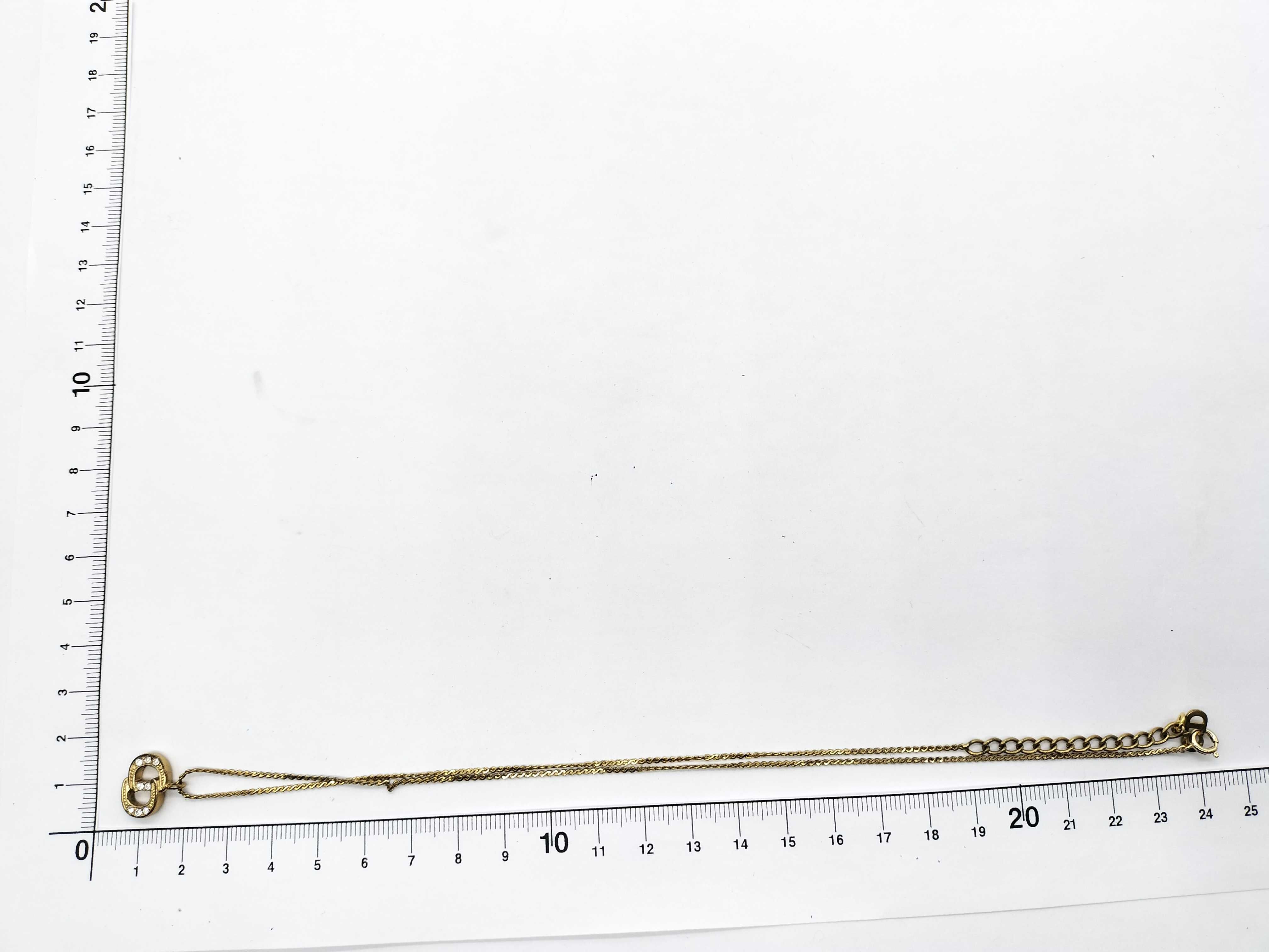 【水曜終了】(10700_0176)Dior CDロゴ ネックレス