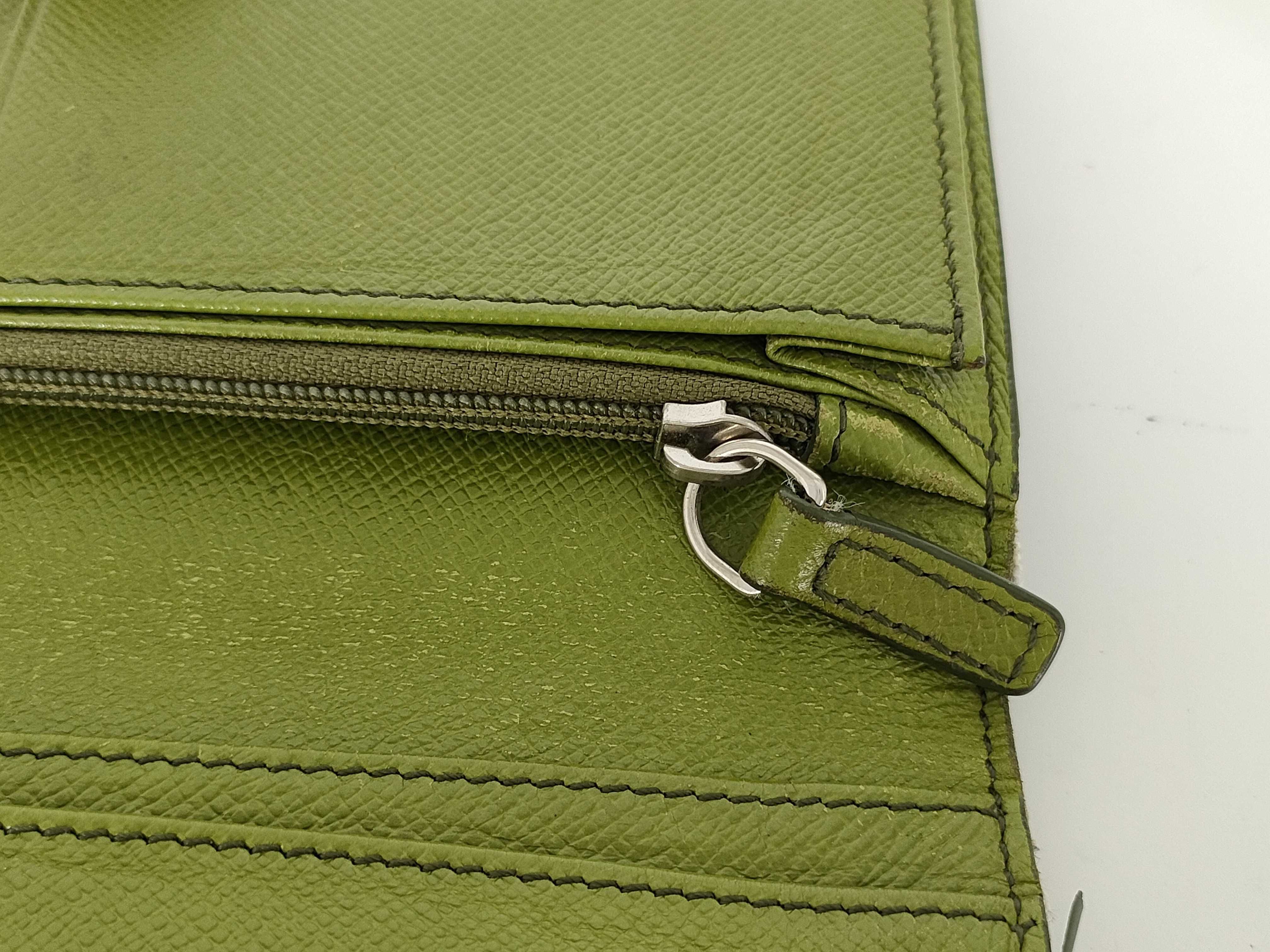 【水曜終了】(10709_0075)CELINE サルキー PVC 長財布 SC-ST-1008 グリーン 財布