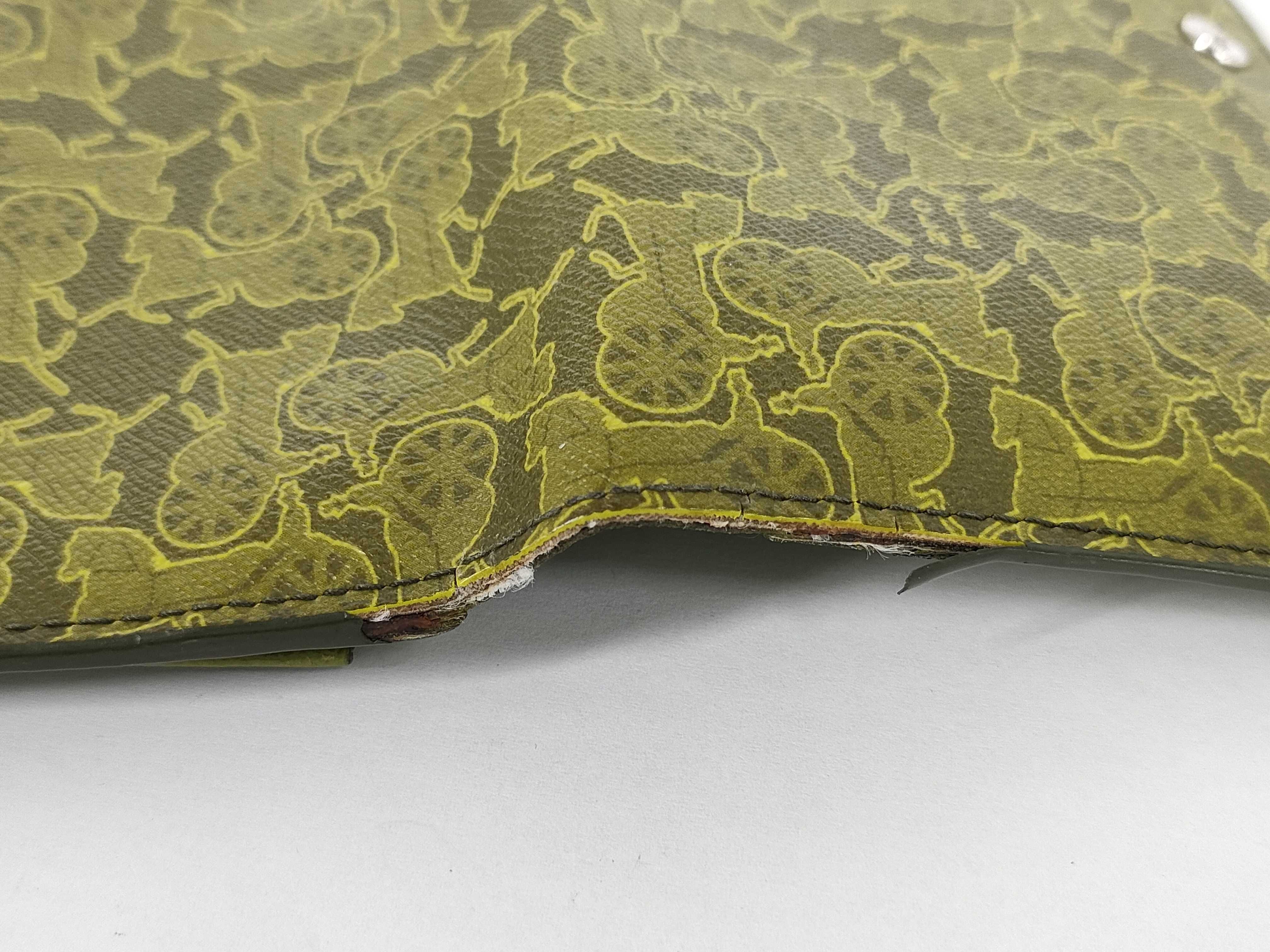 【水曜終了】(10709_0075)CELINE サルキー PVC 長財布 SC-ST-1008 グリーン 財布