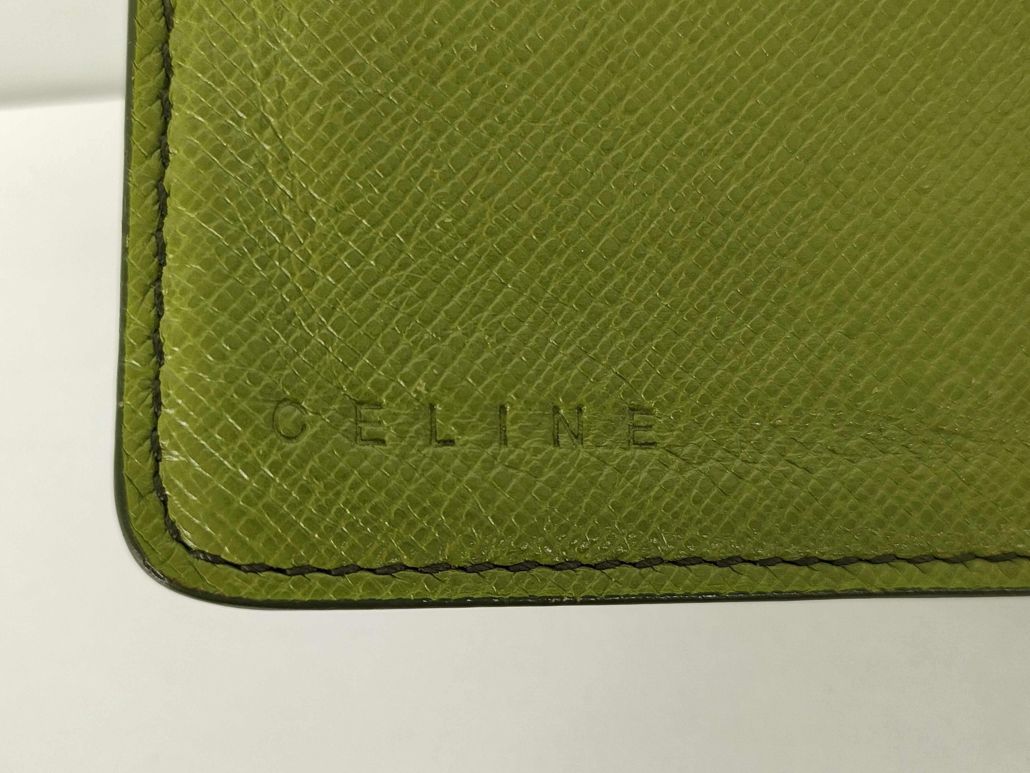 【水曜終了】(10709_0075)CELINE サルキー PVC 長財布 SC-ST-1008 グリーン 財布