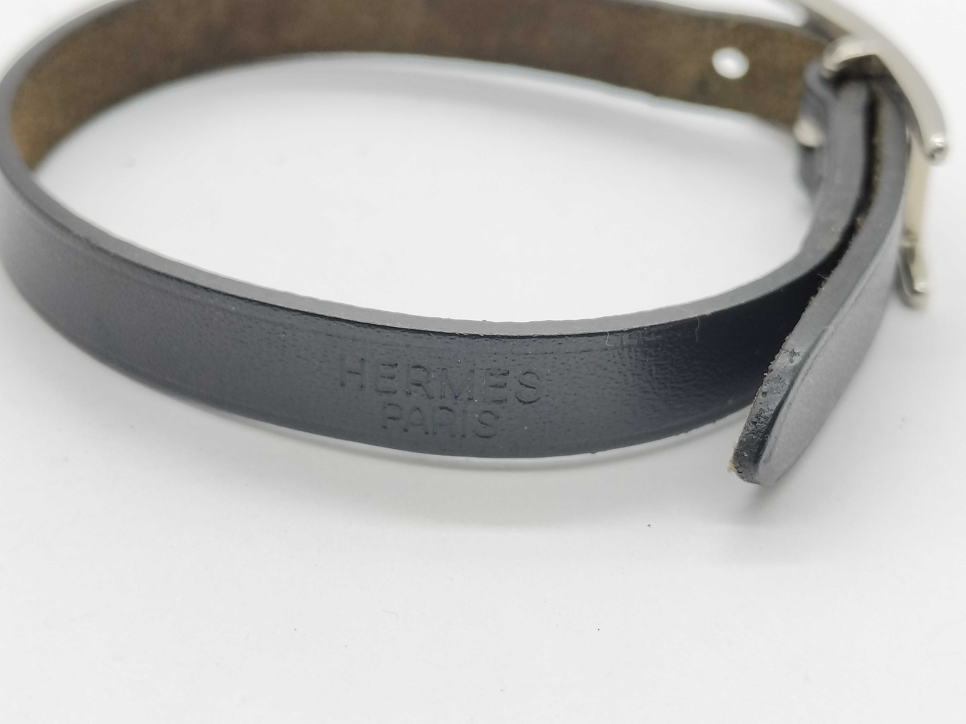 【水曜終了】(10706_0008)HERMES アピ レザー ブレスレット ブレスレット・バングル