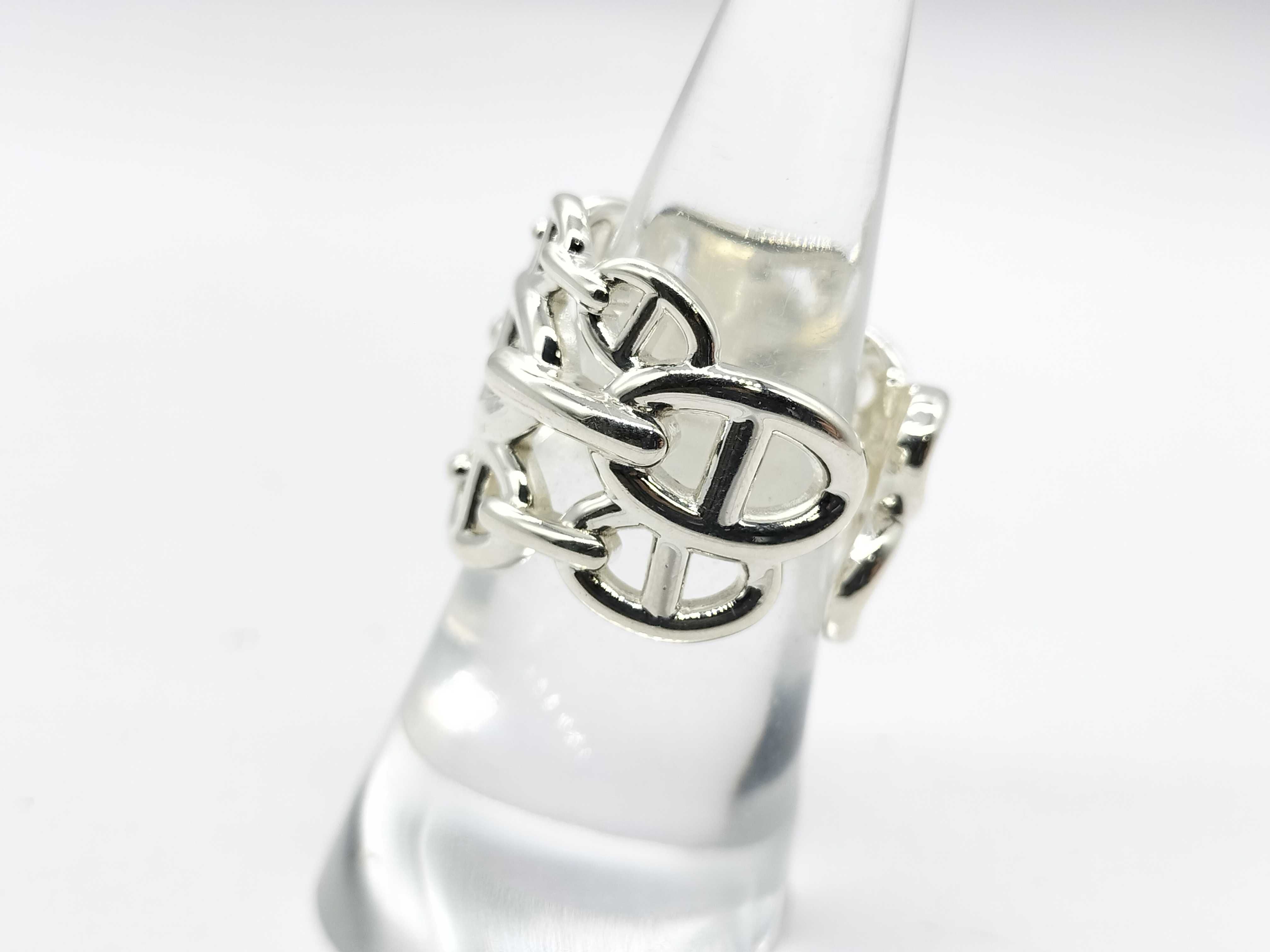 【水曜終了】(10695_0018)HERMES シェーヌダンクル アンシェネGM リング 925 リング