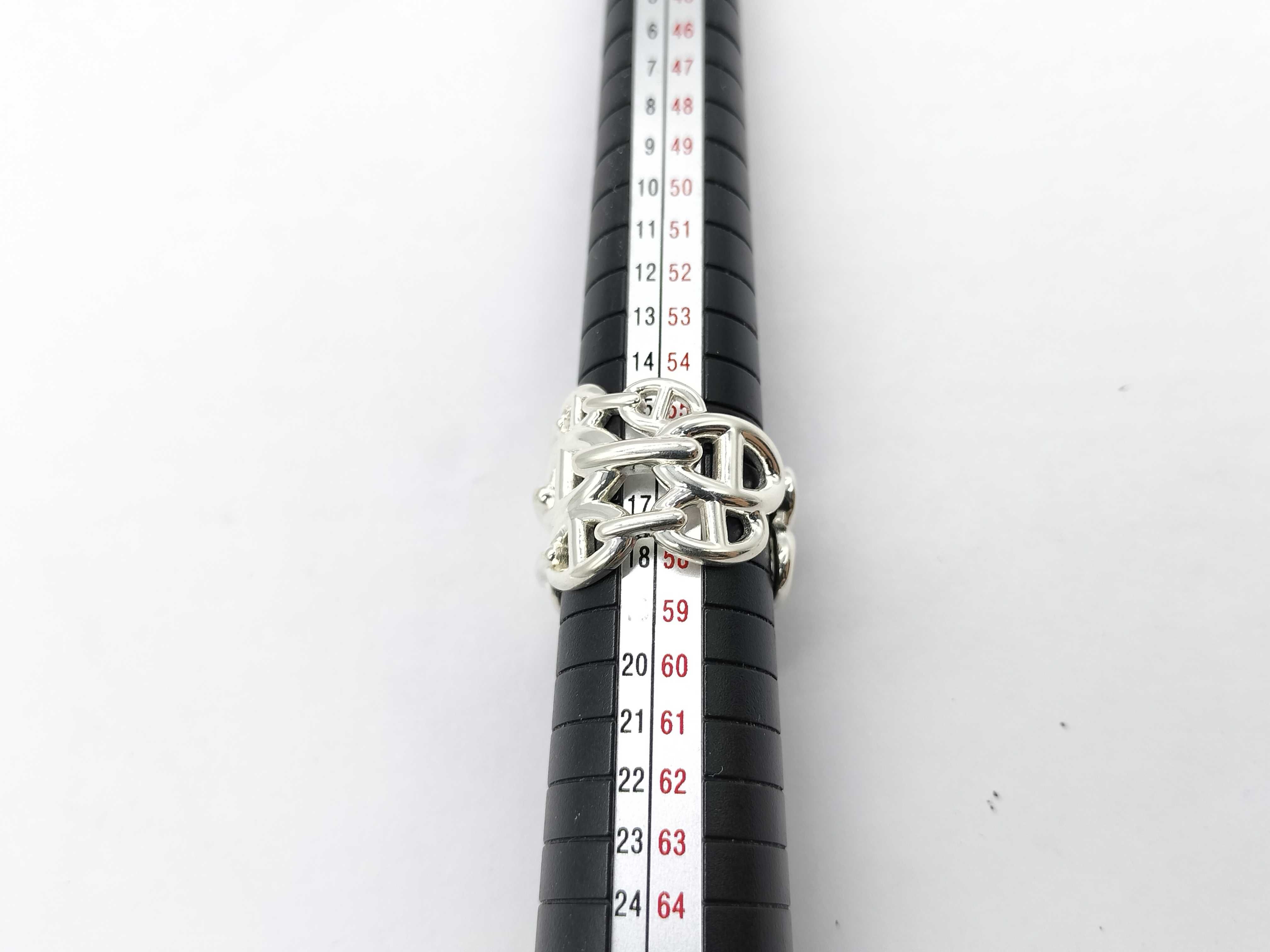 【水曜終了】(10695_0018)HERMES シェーヌダンクル アンシェネGM リング 925 リング