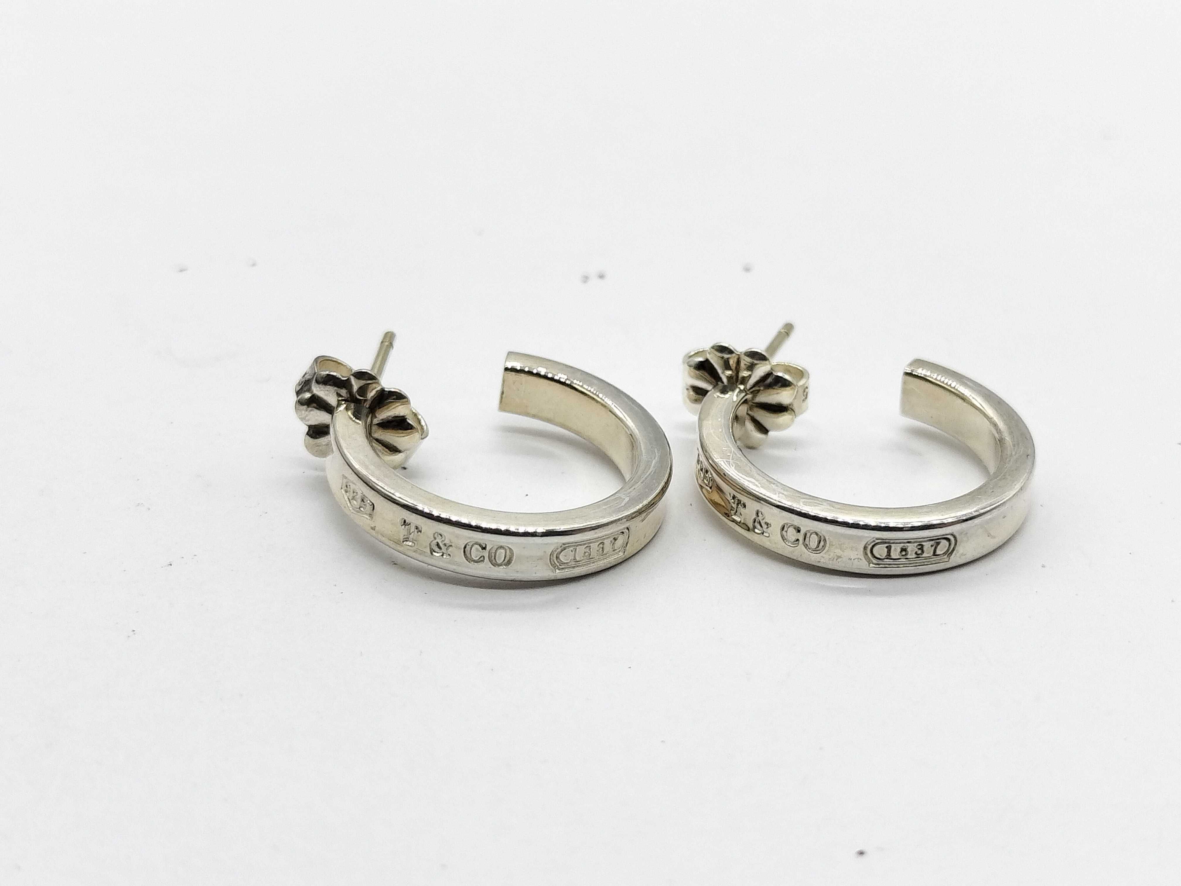 【水曜終了】(10700_0121)Tiffany&Co. 925 フープ 1837 ピアス ピアス