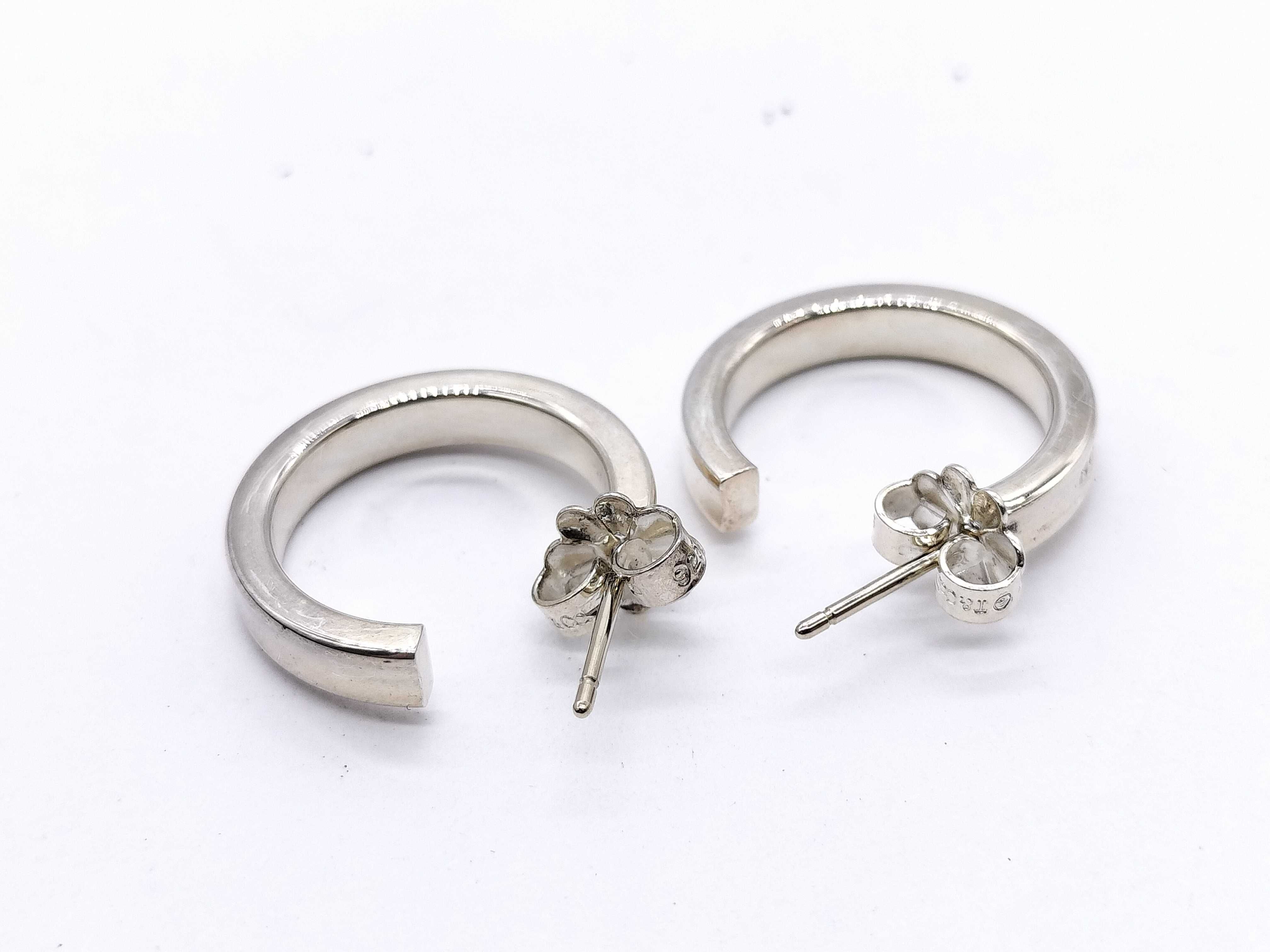 【水曜終了】(10700_0121)Tiffany&Co. 925 フープ 1837 ピアス ピアス