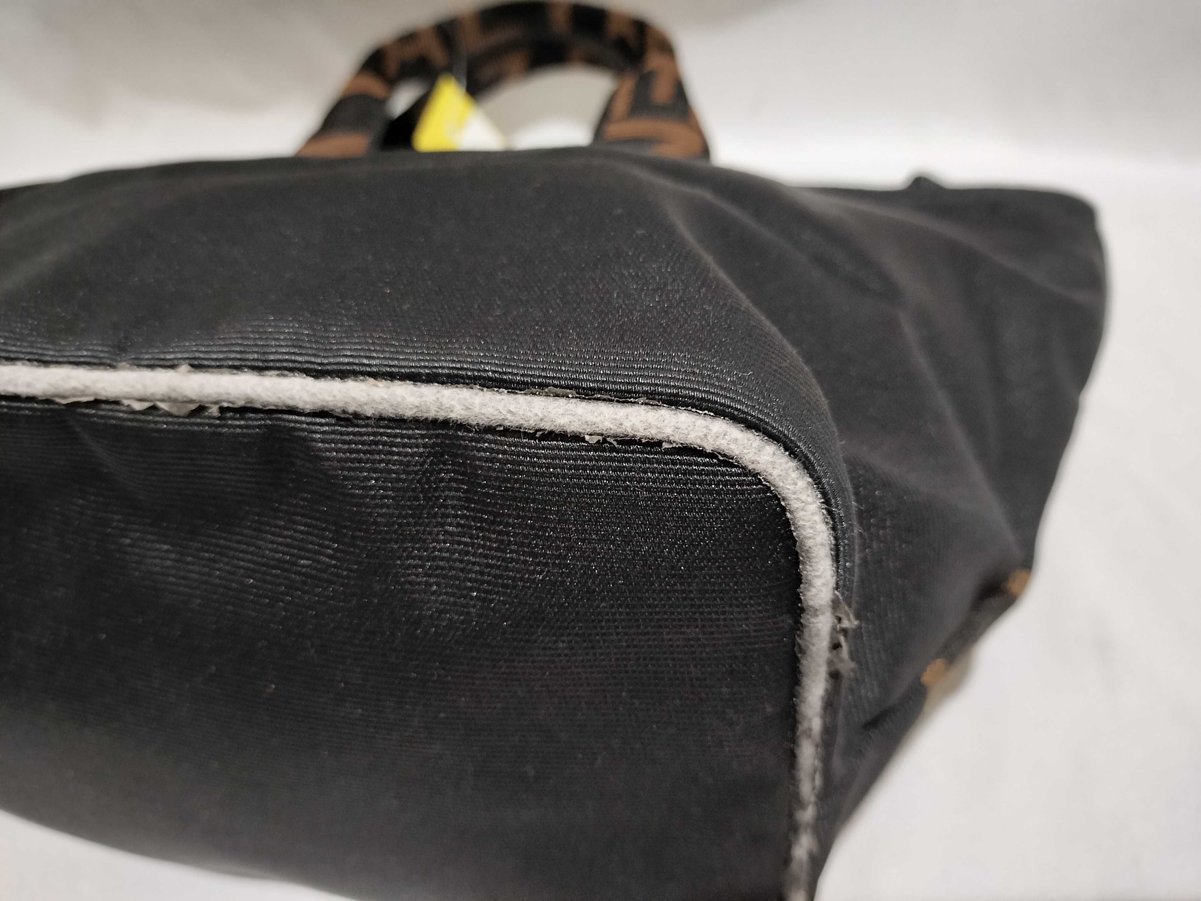 【水曜終了】(10698_0189)FENDI キャンバス ロゴトートバッグ ハンドバッグ