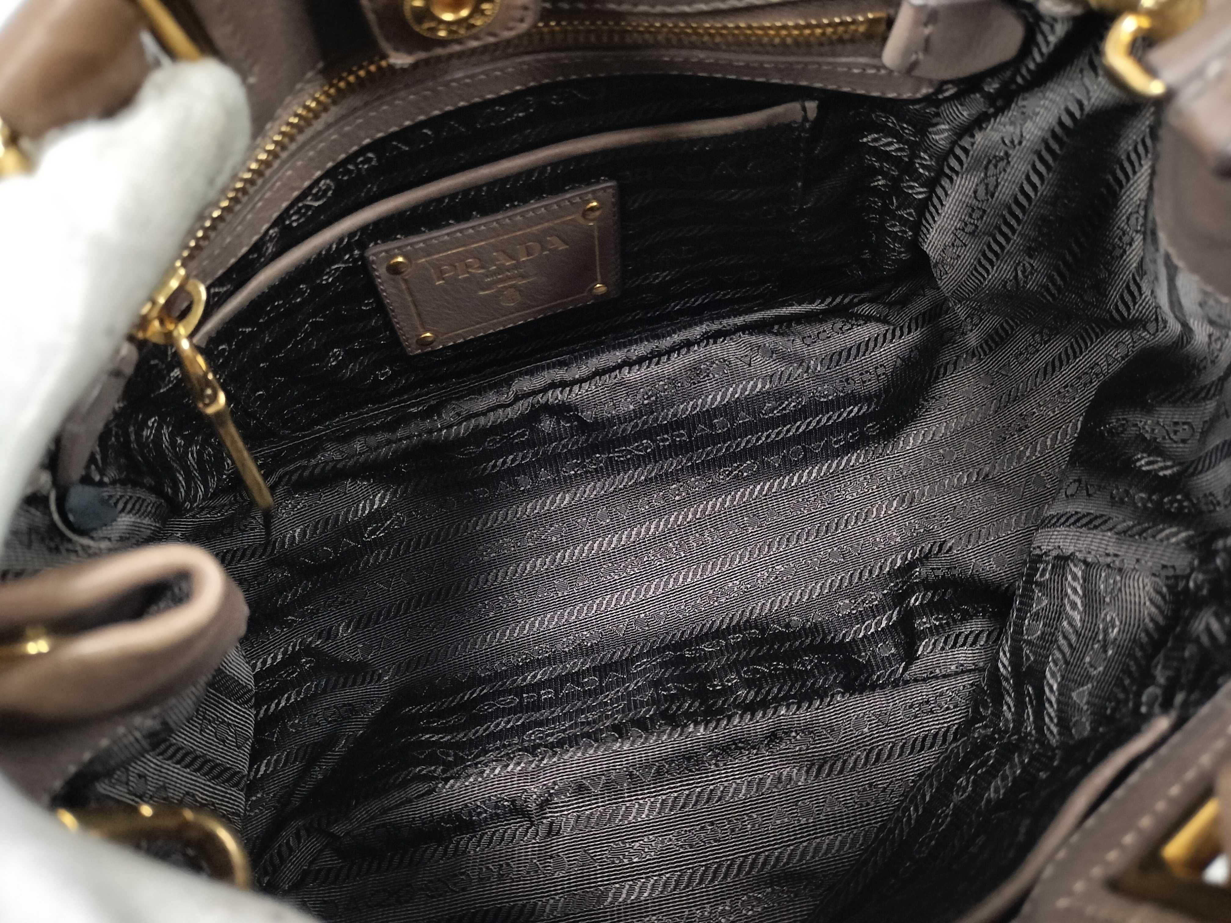 【水曜終了】(10709_0091)PRADA ナッパレザー 2way バッグ ハンドバッグ